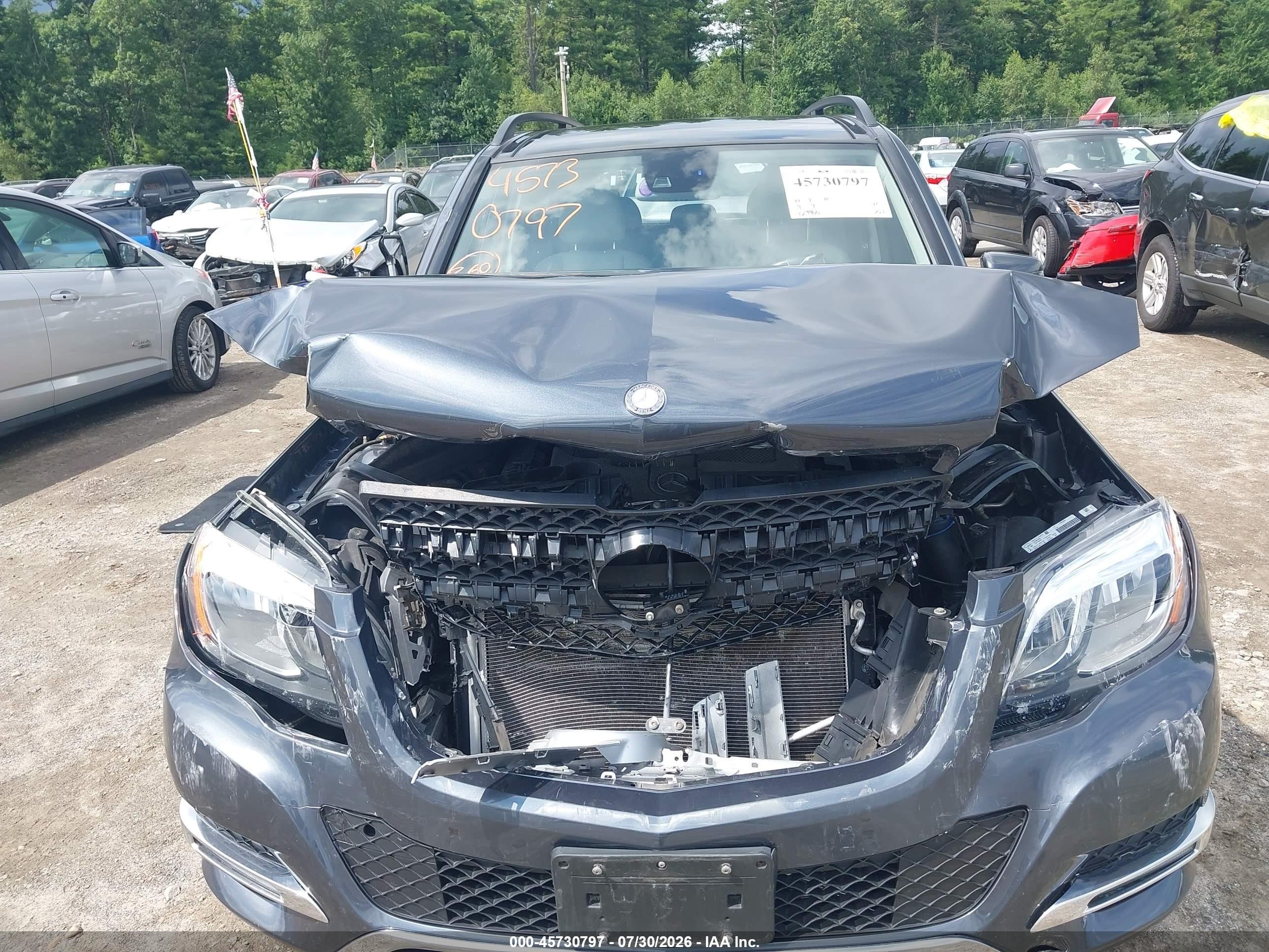 2014 Mercedes-benz Glk 350 4matic Gray vin: WDCGG8JB1EG313561