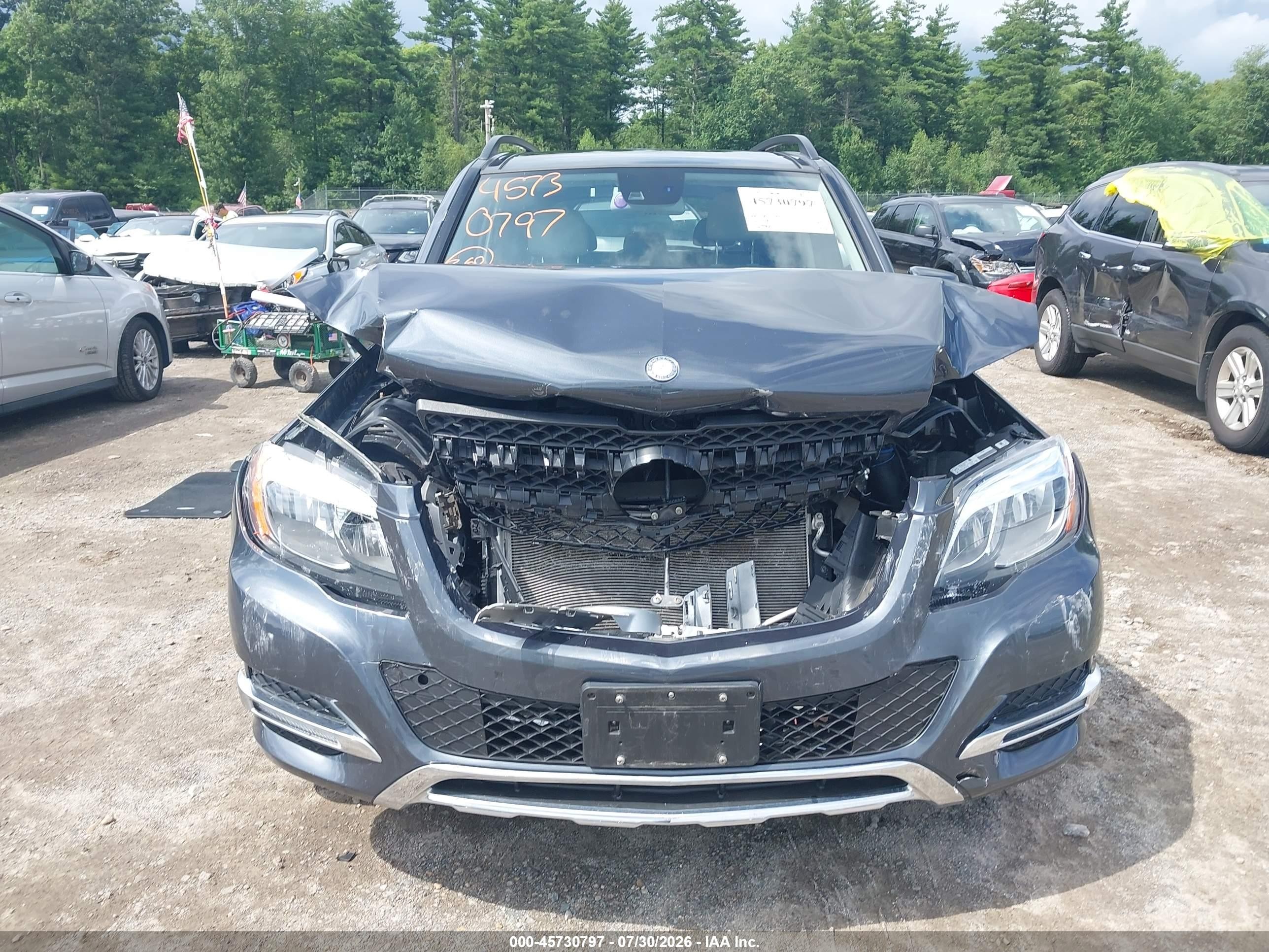 2014 Mercedes-benz Glk 350 4matic Gray vin: WDCGG8JB1EG313561