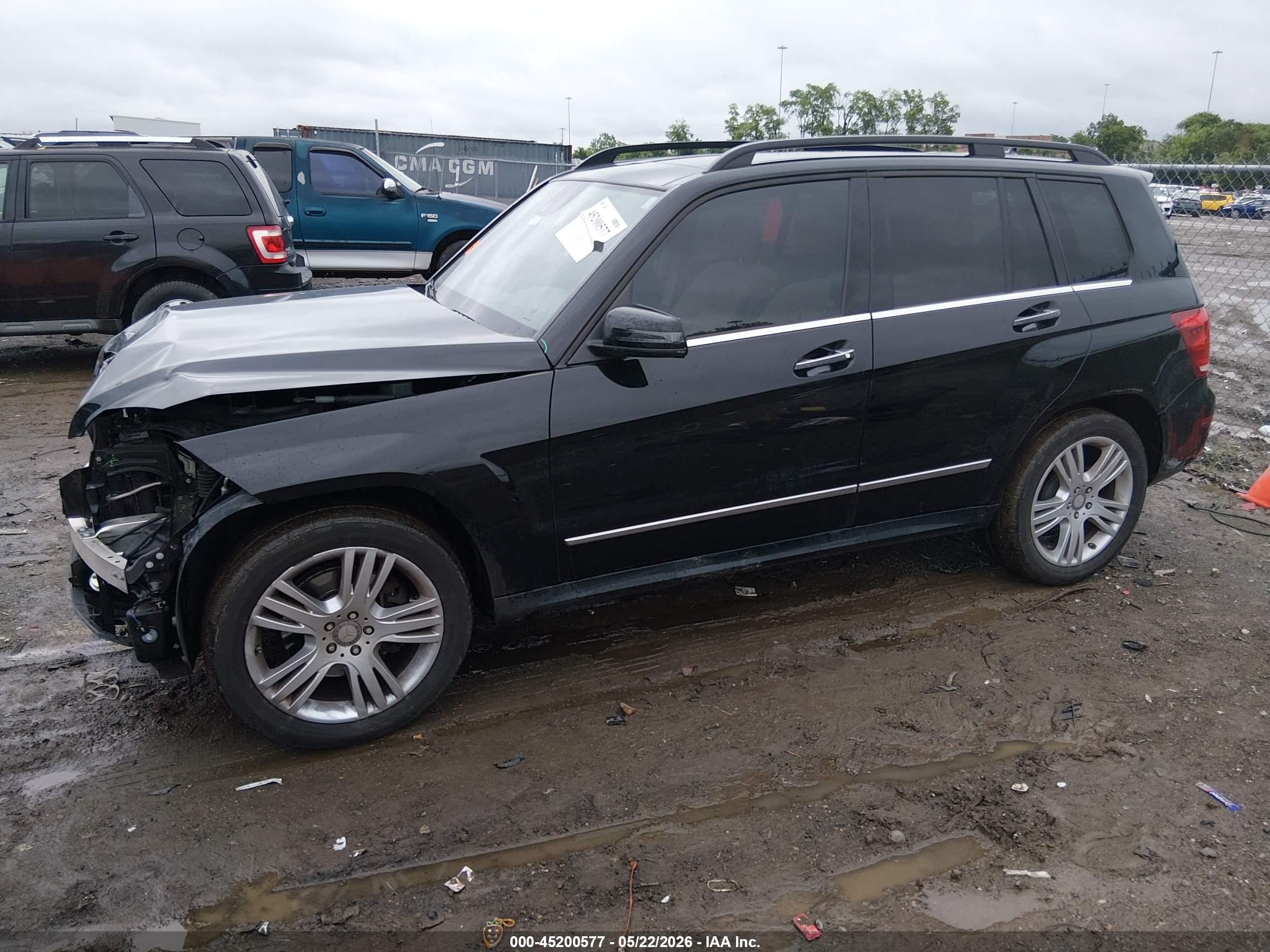 2014 Mercedes-benz Glk 350 4matic Dark Blue vin: WDCGG8JB1EG320705