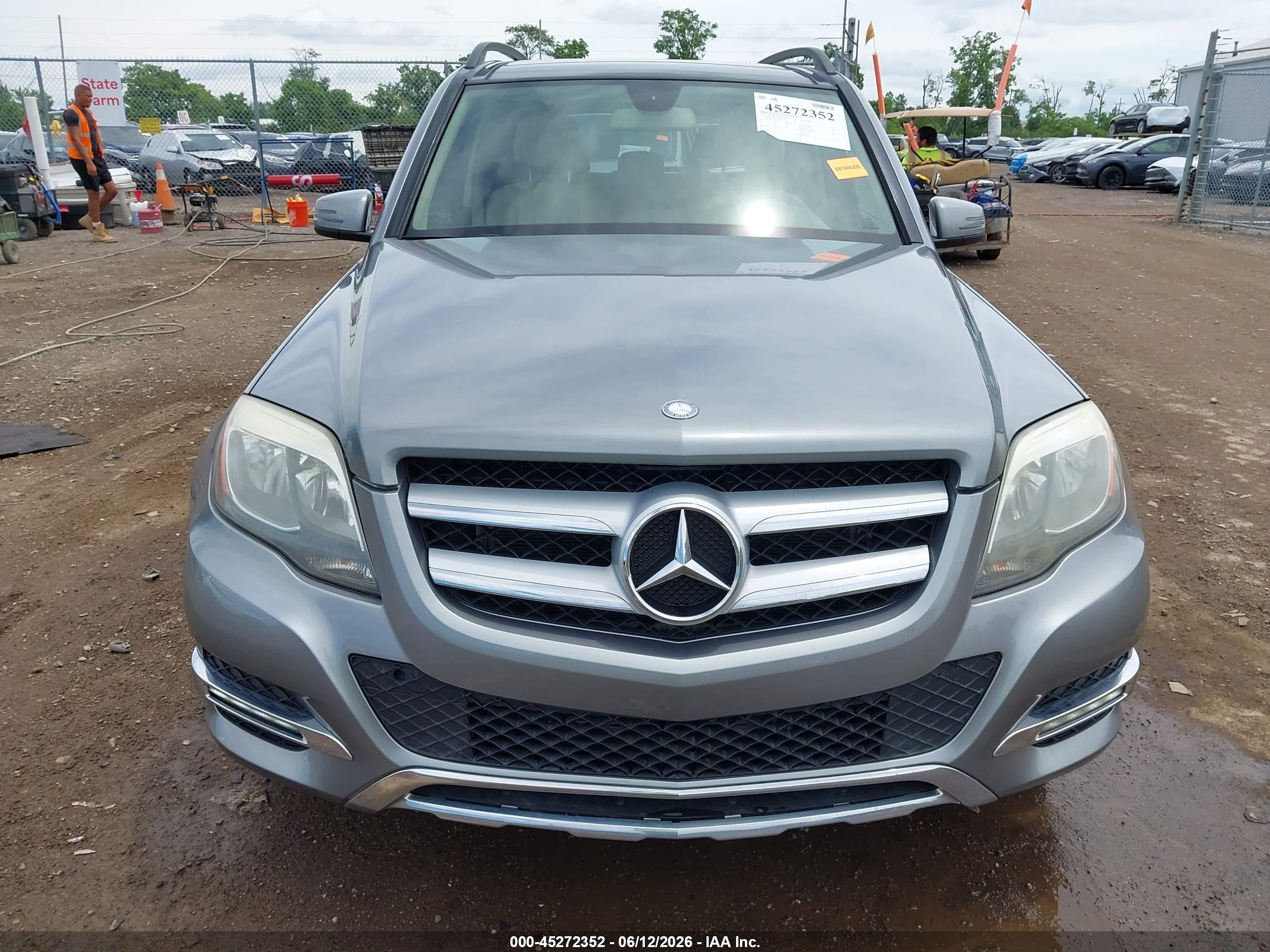 2015 Mercedes-benz Glk 350 4matic Gray vin: WDCGG8JB1FG383157