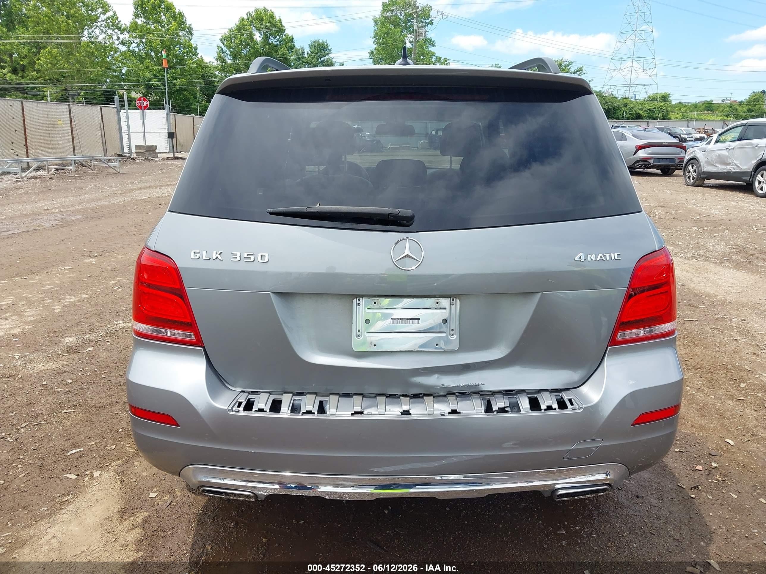 2015 Mercedes-benz Glk 350 4matic Gray vin: WDCGG8JB1FG383157