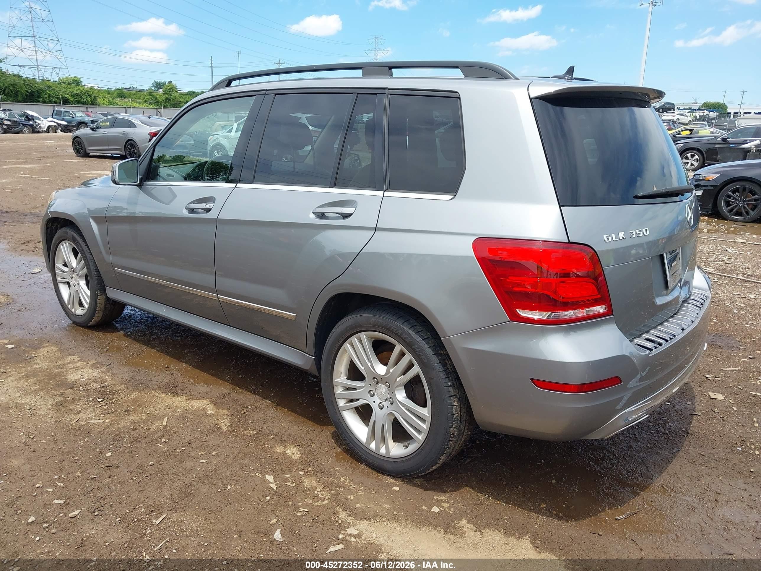 2015 Mercedes-benz Glk 350 4matic Gray vin: WDCGG8JB1FG383157