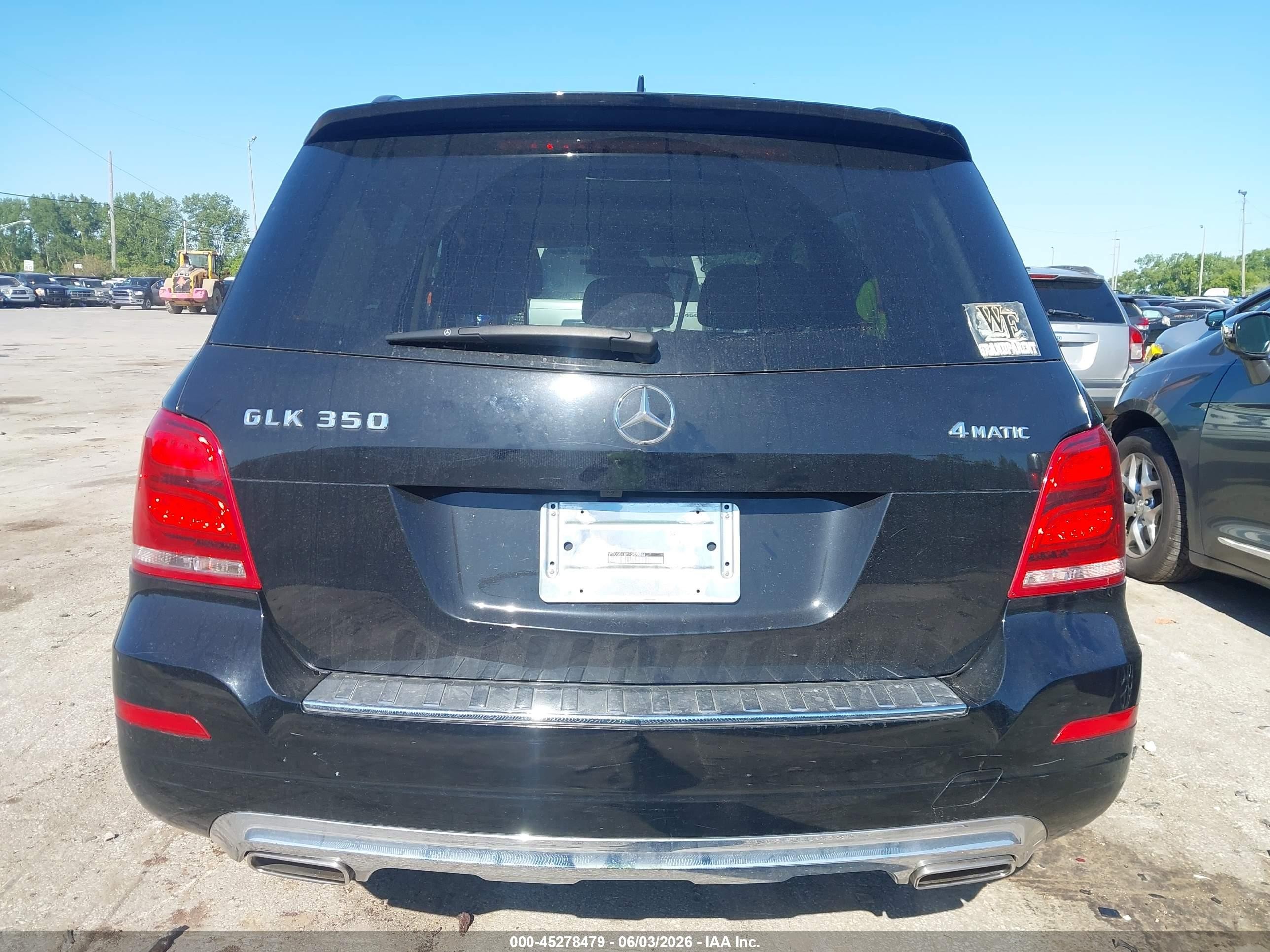 2015 Mercedes-benz Glk 350 4matic Black vin: WDCGG8JB1FG425844