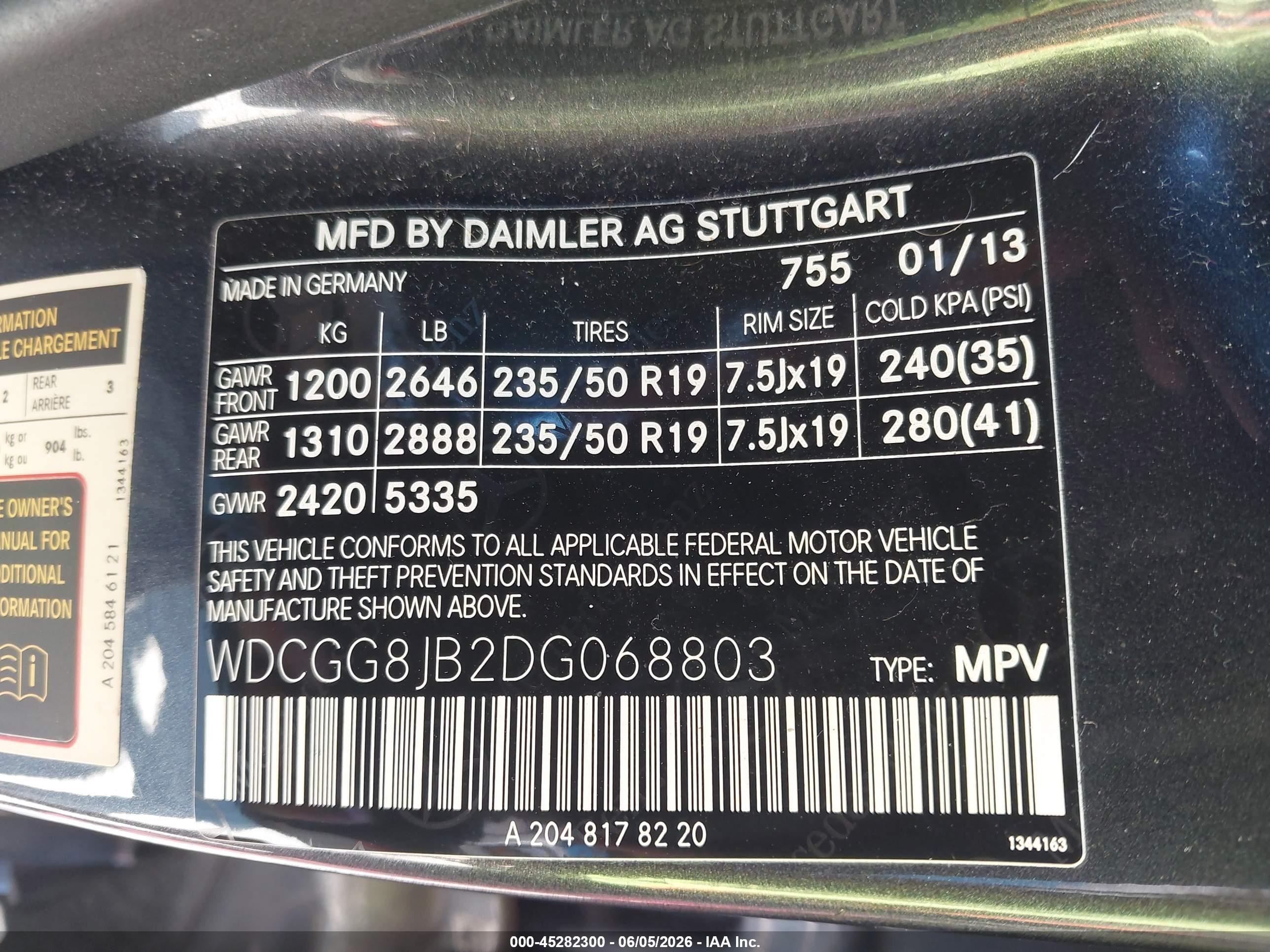 2013 Mercedes-benz Glk 350 4matic Green vin: WDCGG8JB2DG068803