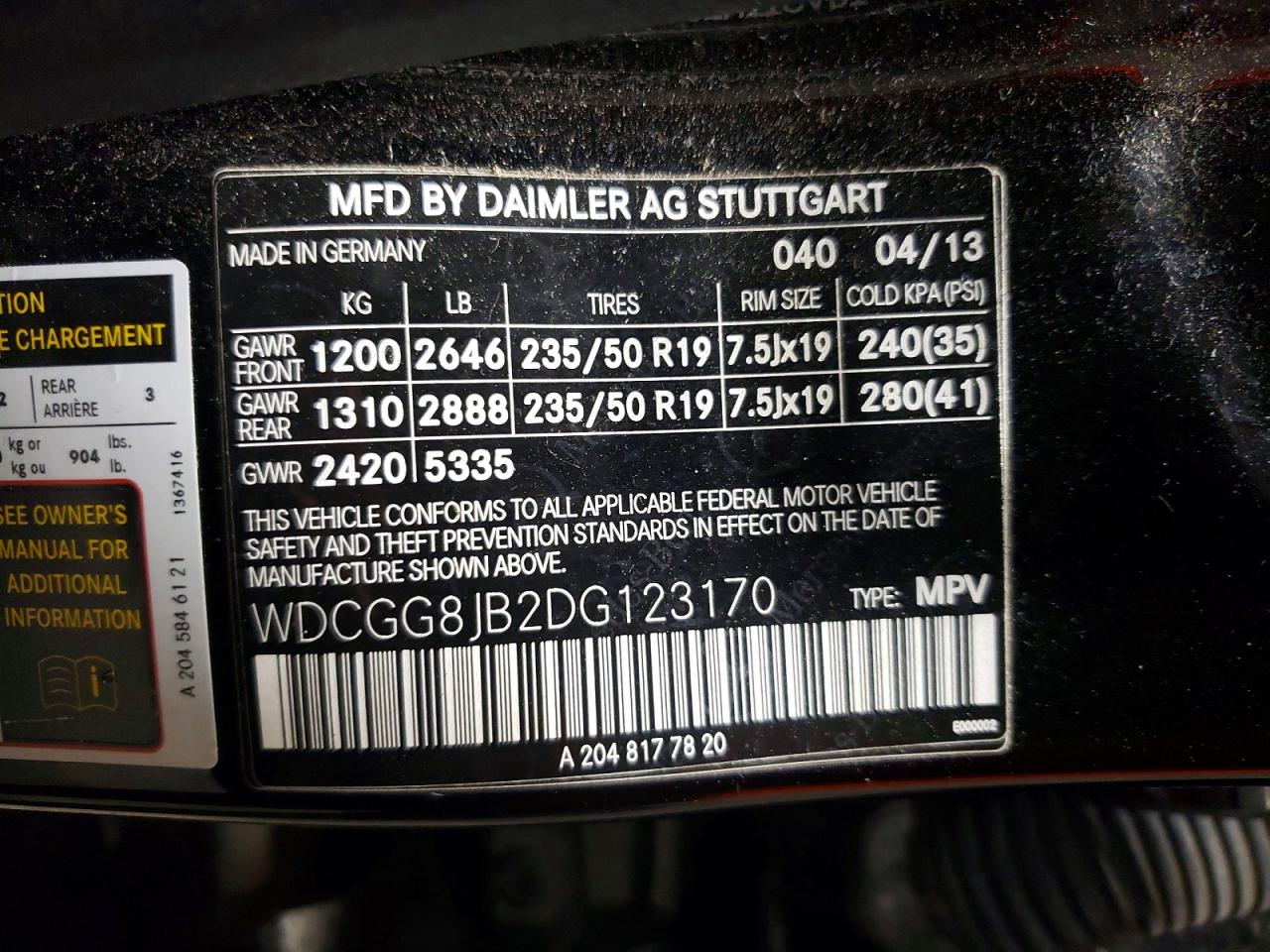 2013 Mercedes-benz Glk 350 4matic Black vin: WDCGG8JB2DG123170