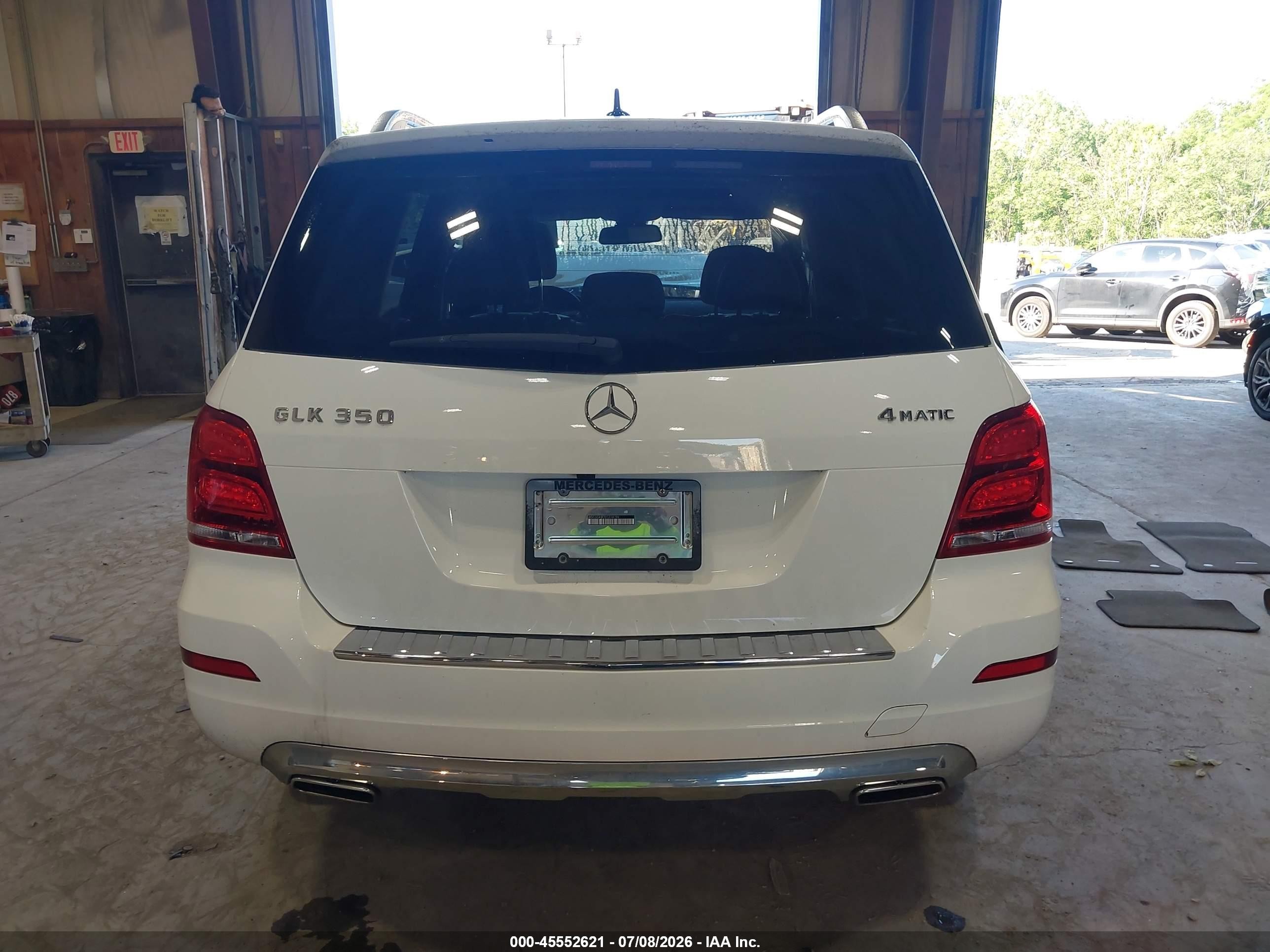 2014 Mercedes-benz Glk 350 4matic White vin: WDCGG8JB2EG318199