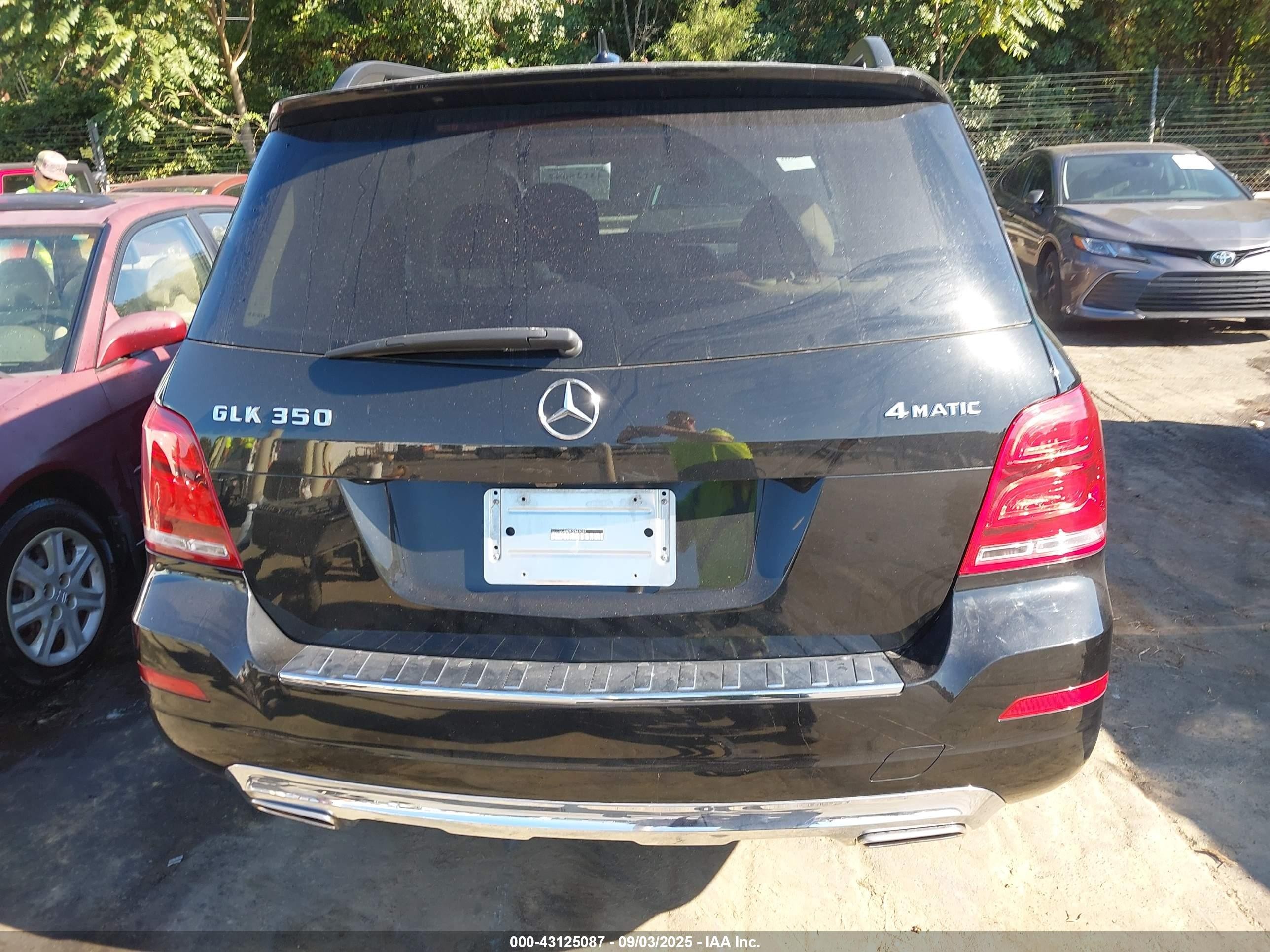 2015 Mercedes-benz Glk 350 4matic Black vin: WDCGG8JB2FG341032