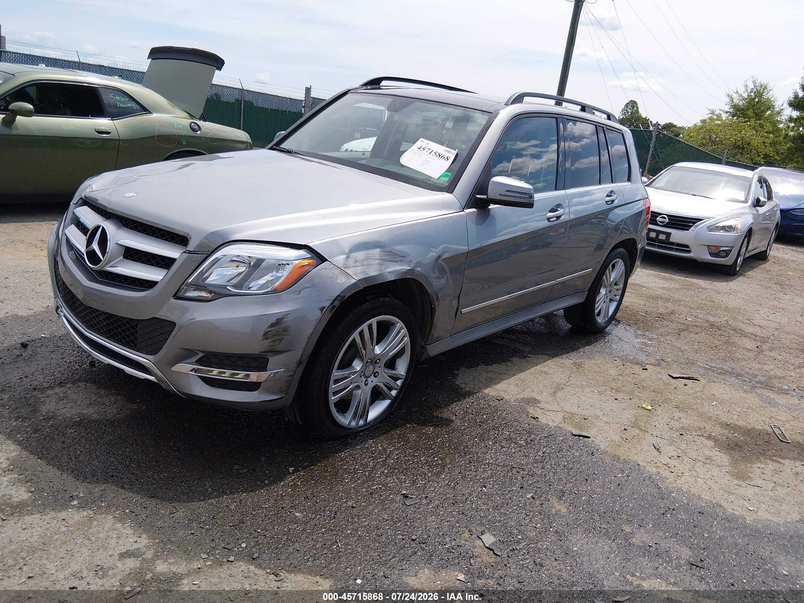 2015 Mercedes-benz Glk 350 4matic Gray vin: WDCGG8JB2FG351494