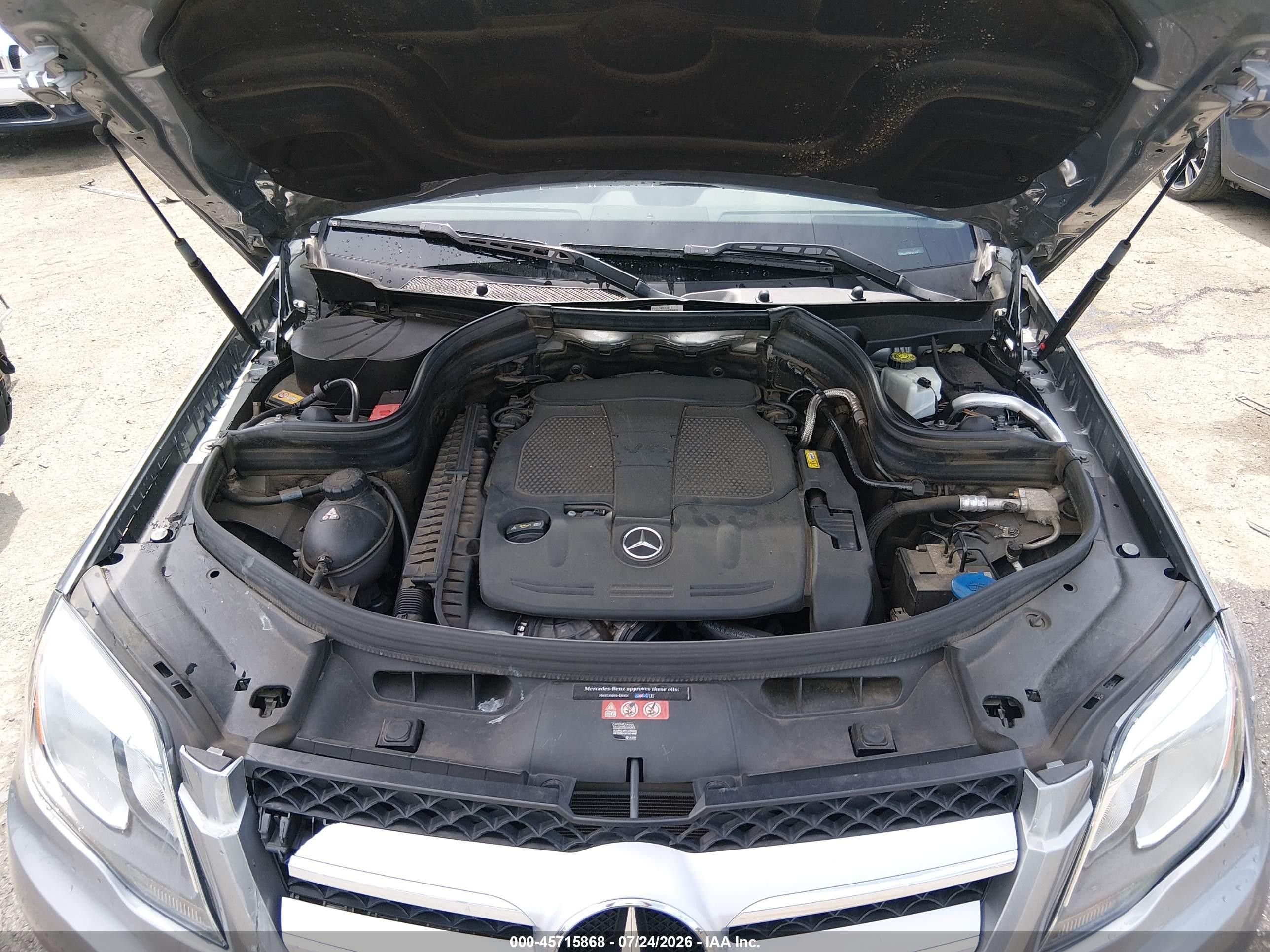2015 Mercedes-benz Glk 350 4matic Gray vin: WDCGG8JB2FG351494