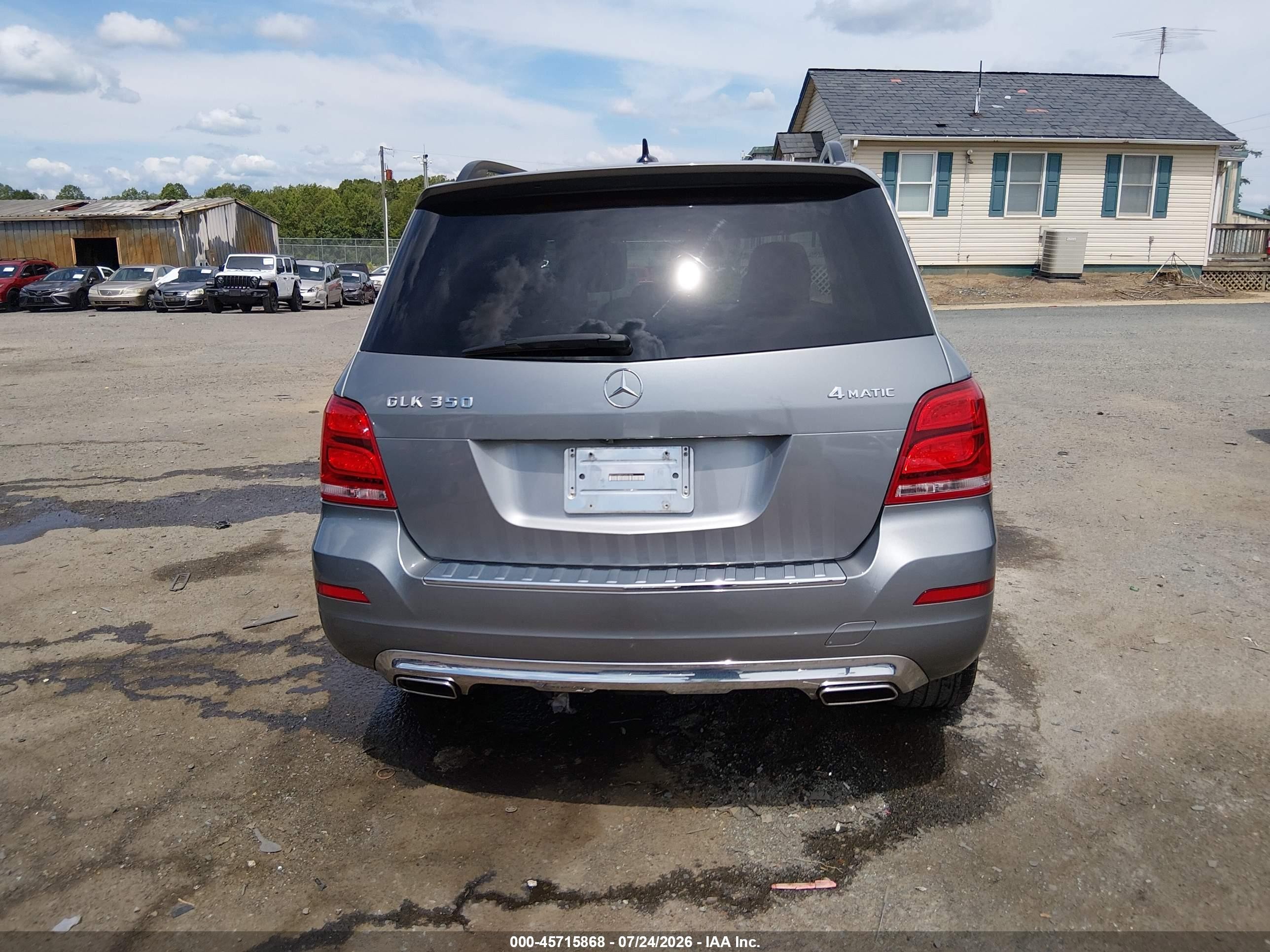 2015 Mercedes-benz Glk 350 4matic Gray vin: WDCGG8JB2FG351494