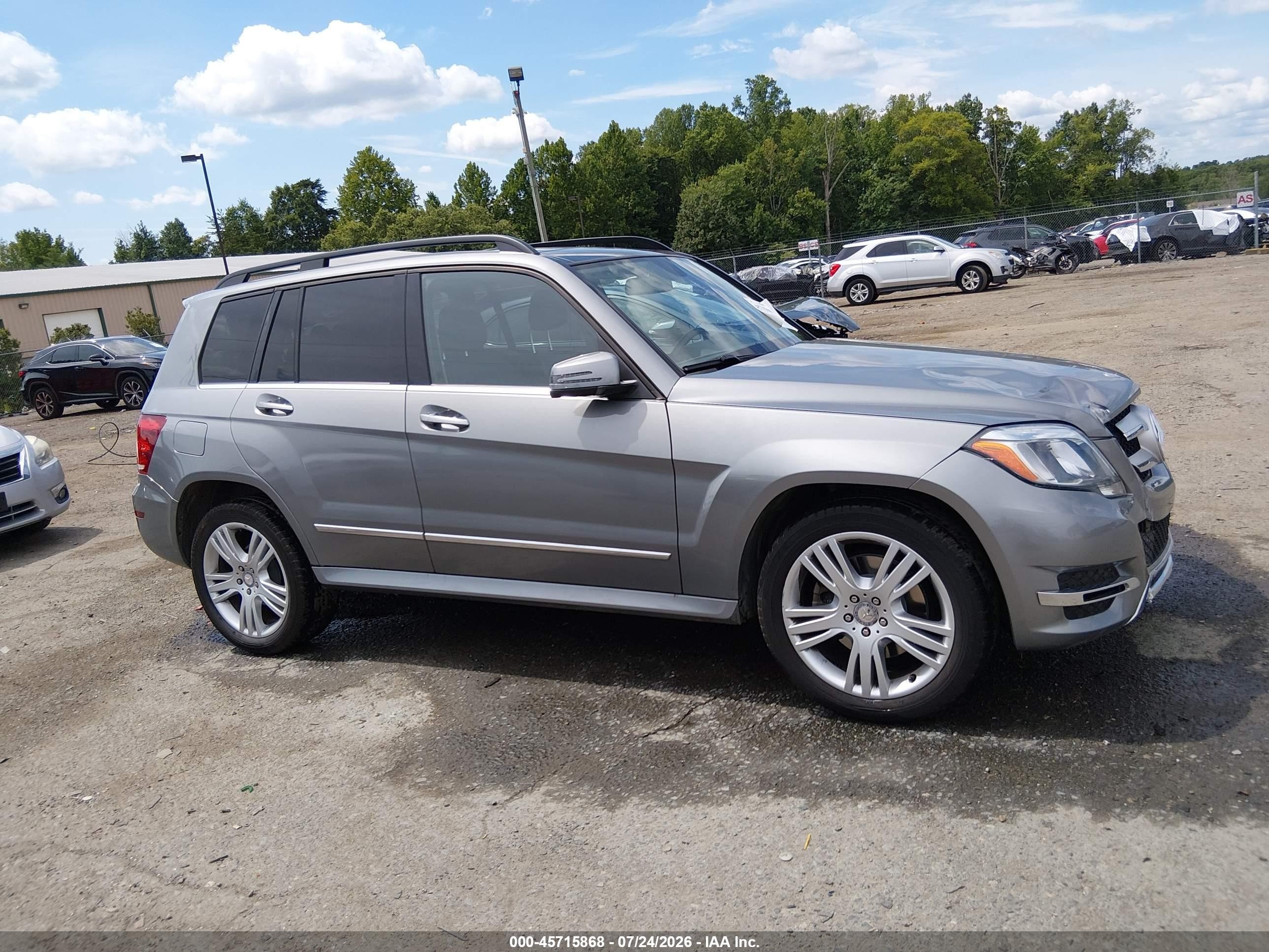 2015 Mercedes-benz Glk 350 4matic Gray vin: WDCGG8JB2FG351494