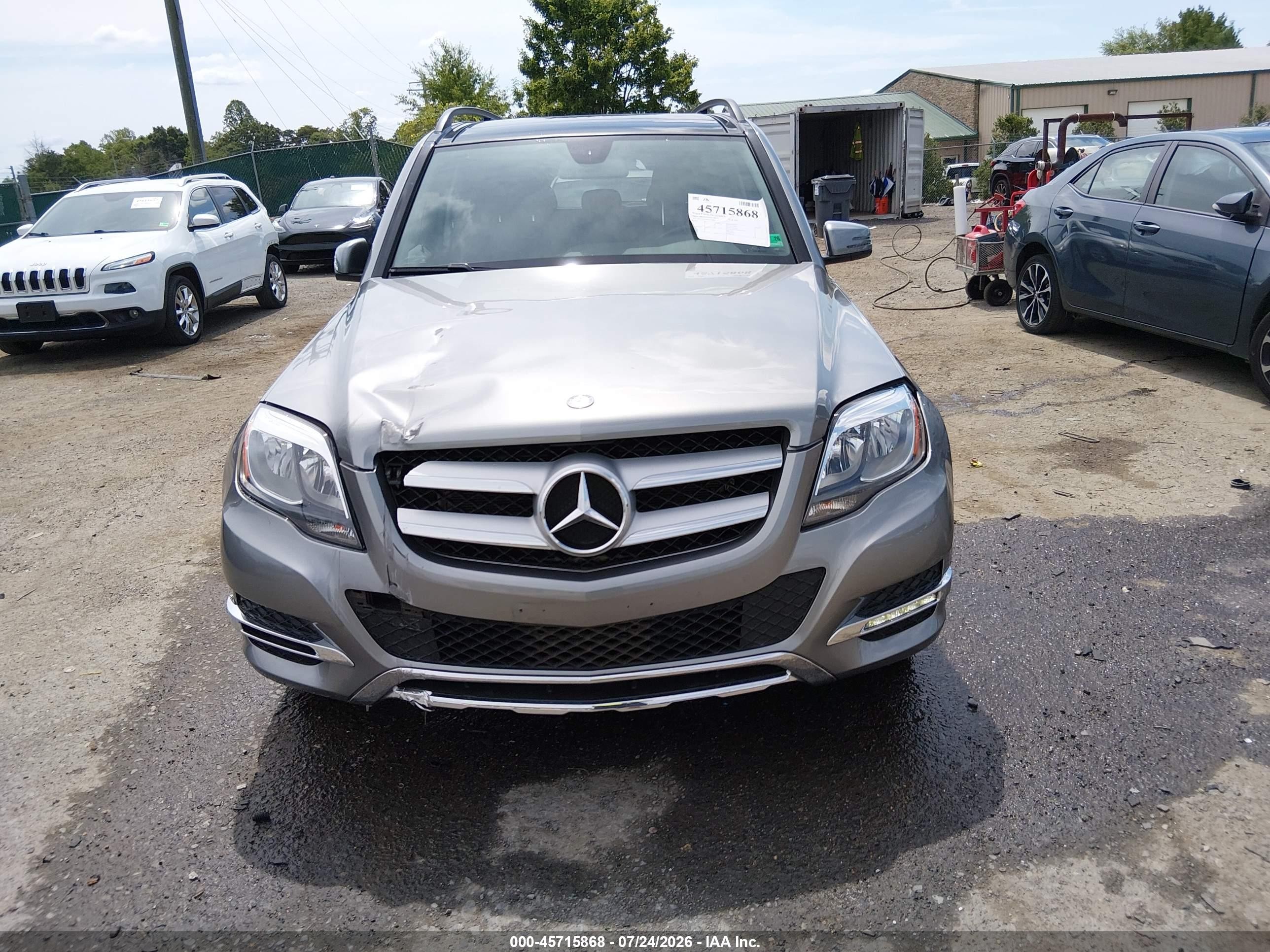 2015 Mercedes-benz Glk 350 4matic Gray vin: WDCGG8JB2FG351494