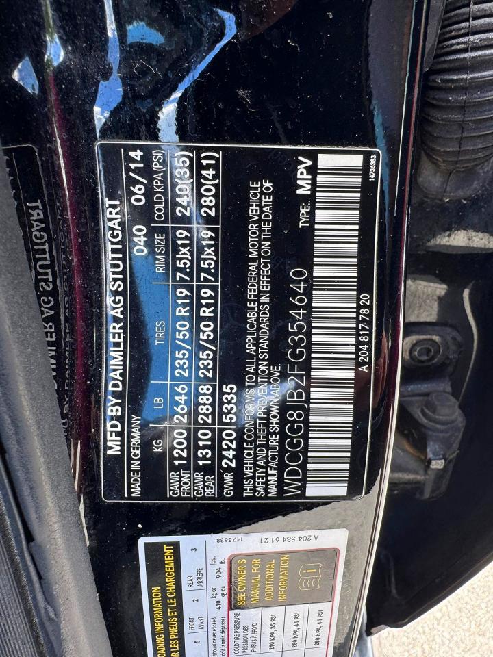 2015 Mercedes-benz Glk 350 4matic Black vin: WDCGG8JB2FG354640