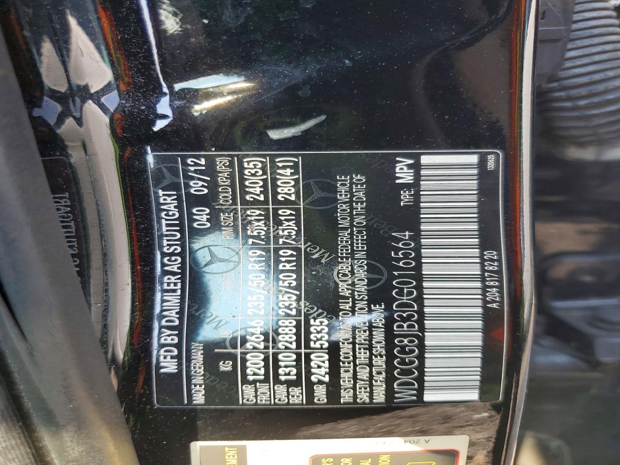 2013 Mercedes-benz Glk 350 4matic Black vin: WDCGG8JB3DG016564