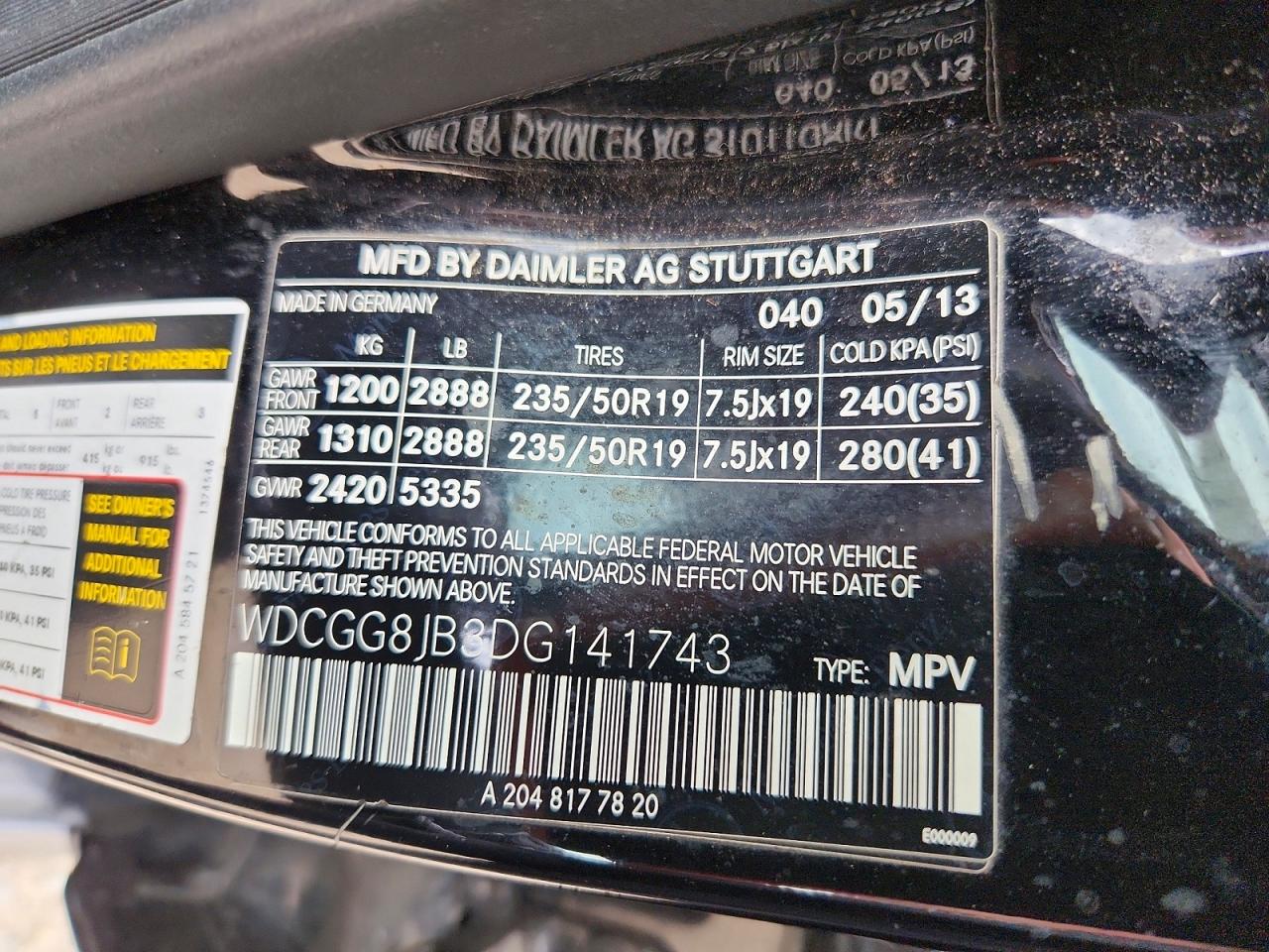2013 Mercedes-benz Glk 350 4matic Black vin: WDCGG8JB3DG141743