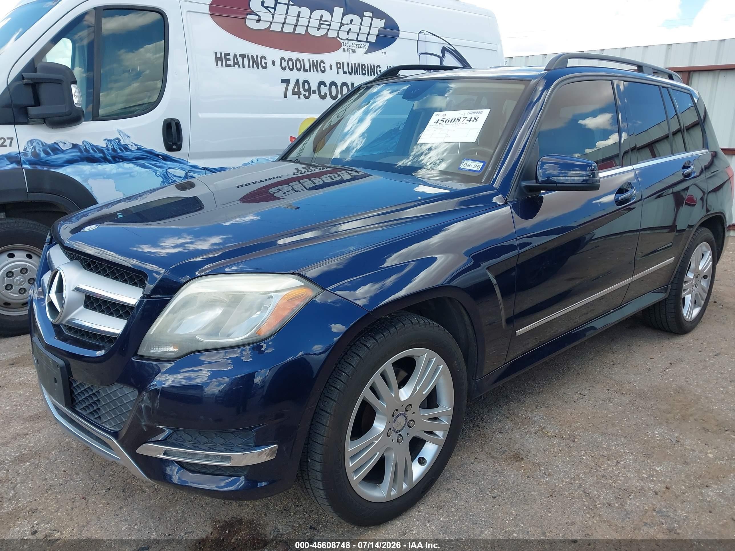 2014 Mercedes-benz Glk 350 4matic Blue vin: WDCGG8JB3EG160990
