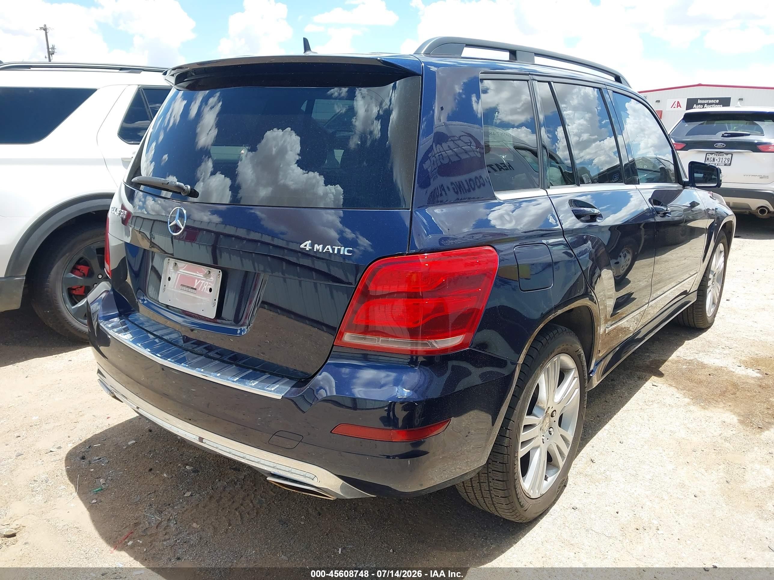 2014 Mercedes-benz Glk 350 4matic Blue vin: WDCGG8JB3EG160990