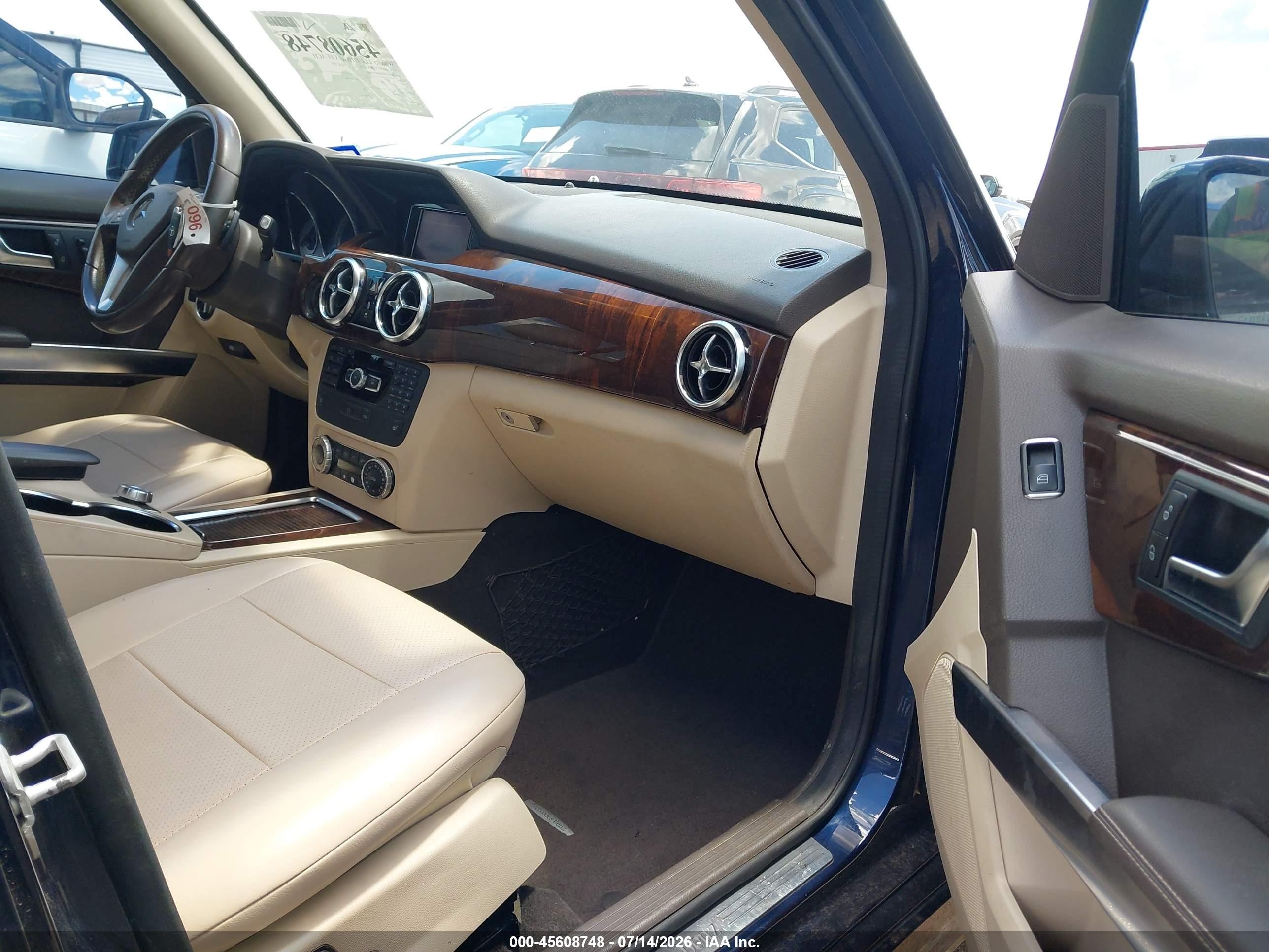 2014 Mercedes-benz Glk 350 4matic Blue vin: WDCGG8JB3EG160990