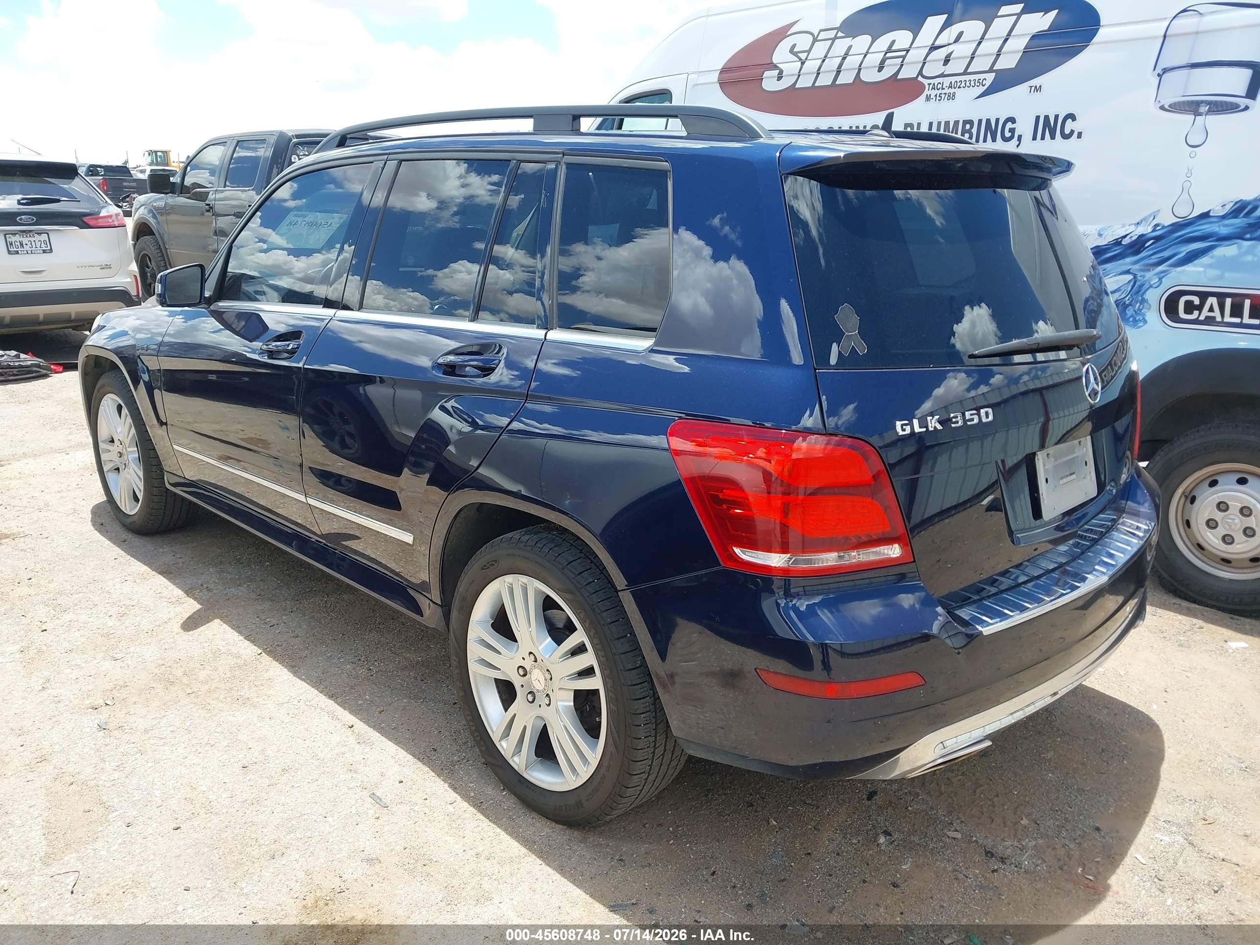 2014 Mercedes-benz Glk 350 4matic Blue vin: WDCGG8JB3EG160990