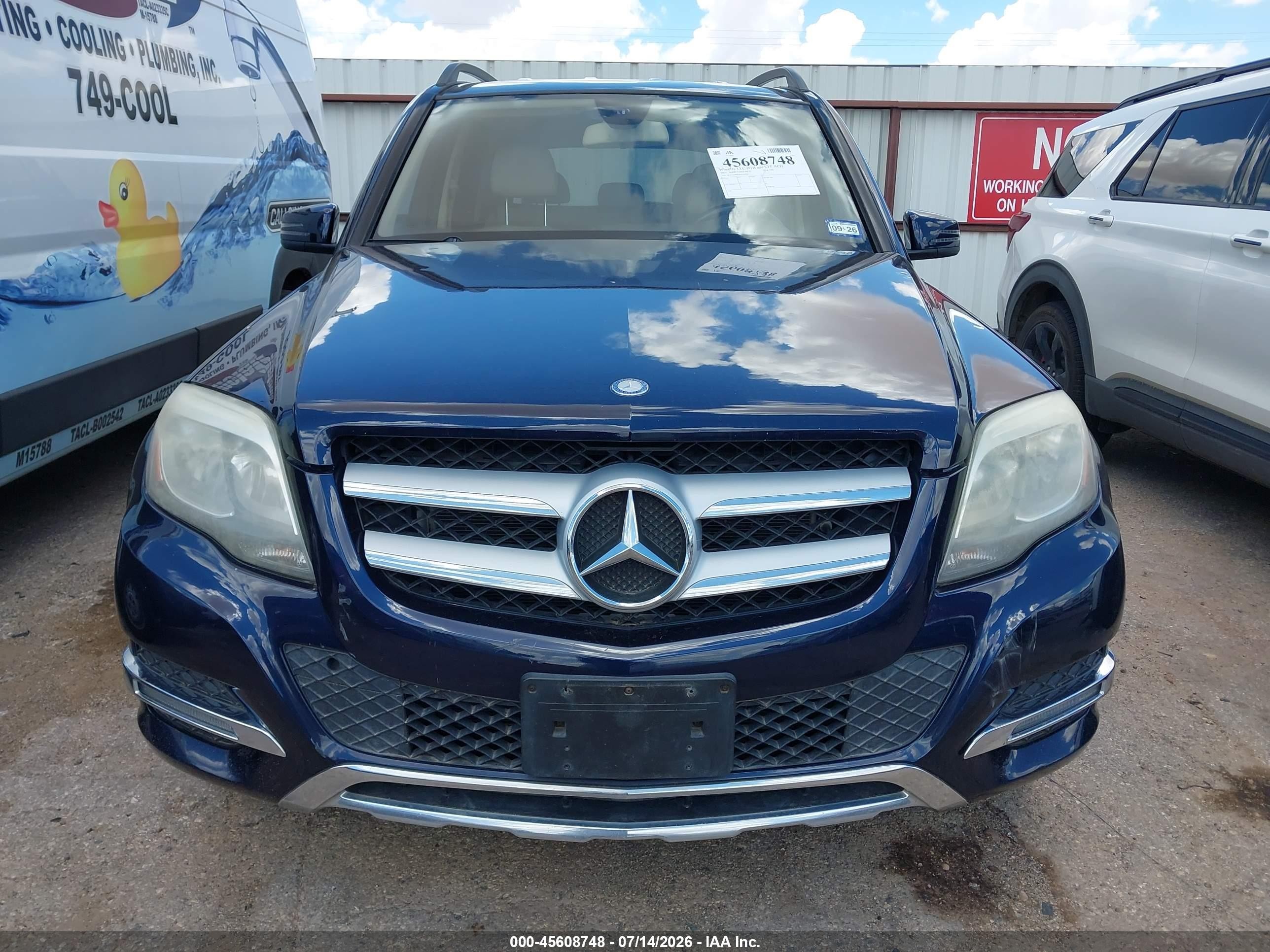 2014 Mercedes-benz Glk 350 4matic Blue vin: WDCGG8JB3EG160990