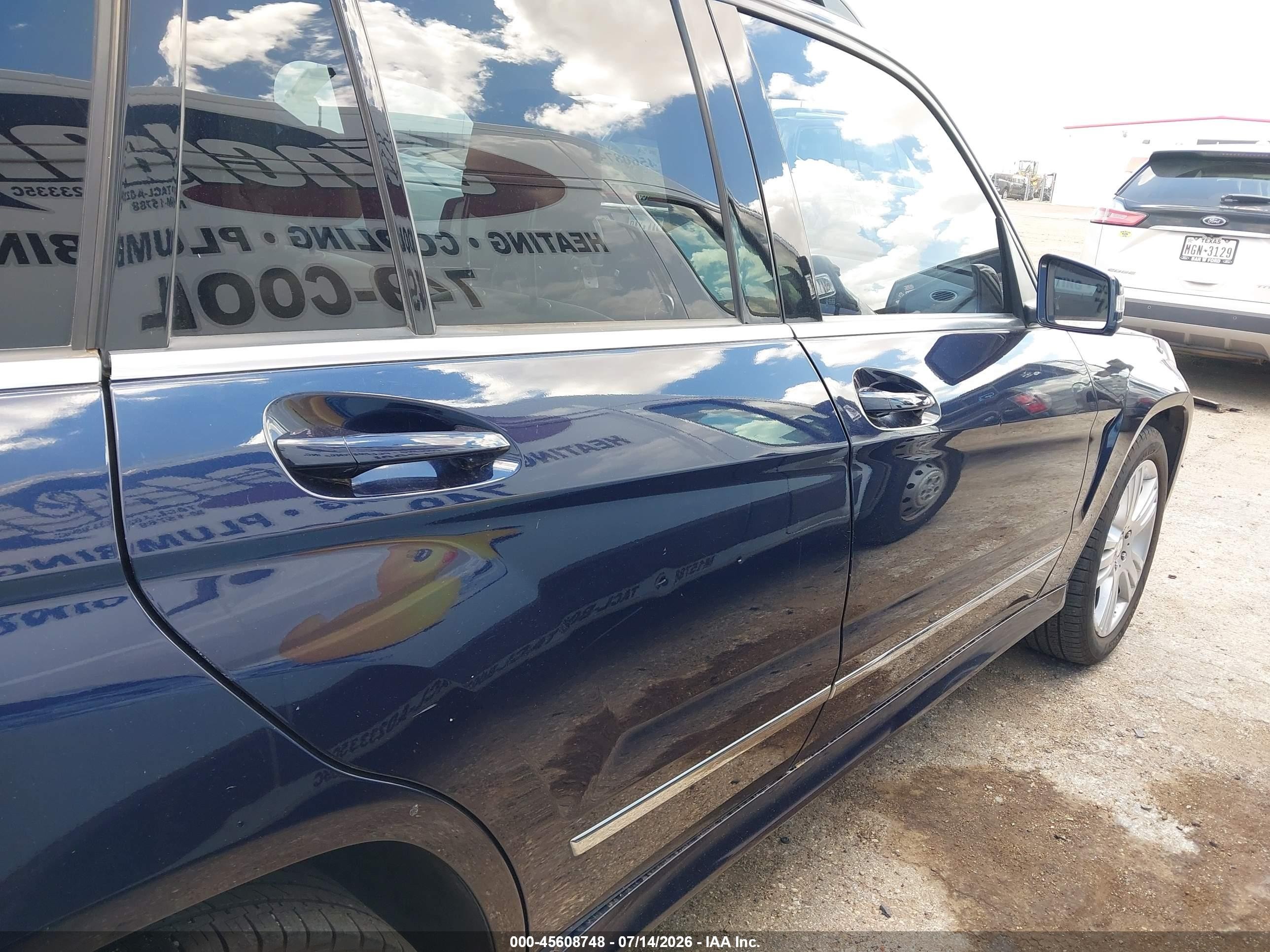 2014 Mercedes-benz Glk 350 4matic Blue vin: WDCGG8JB3EG160990