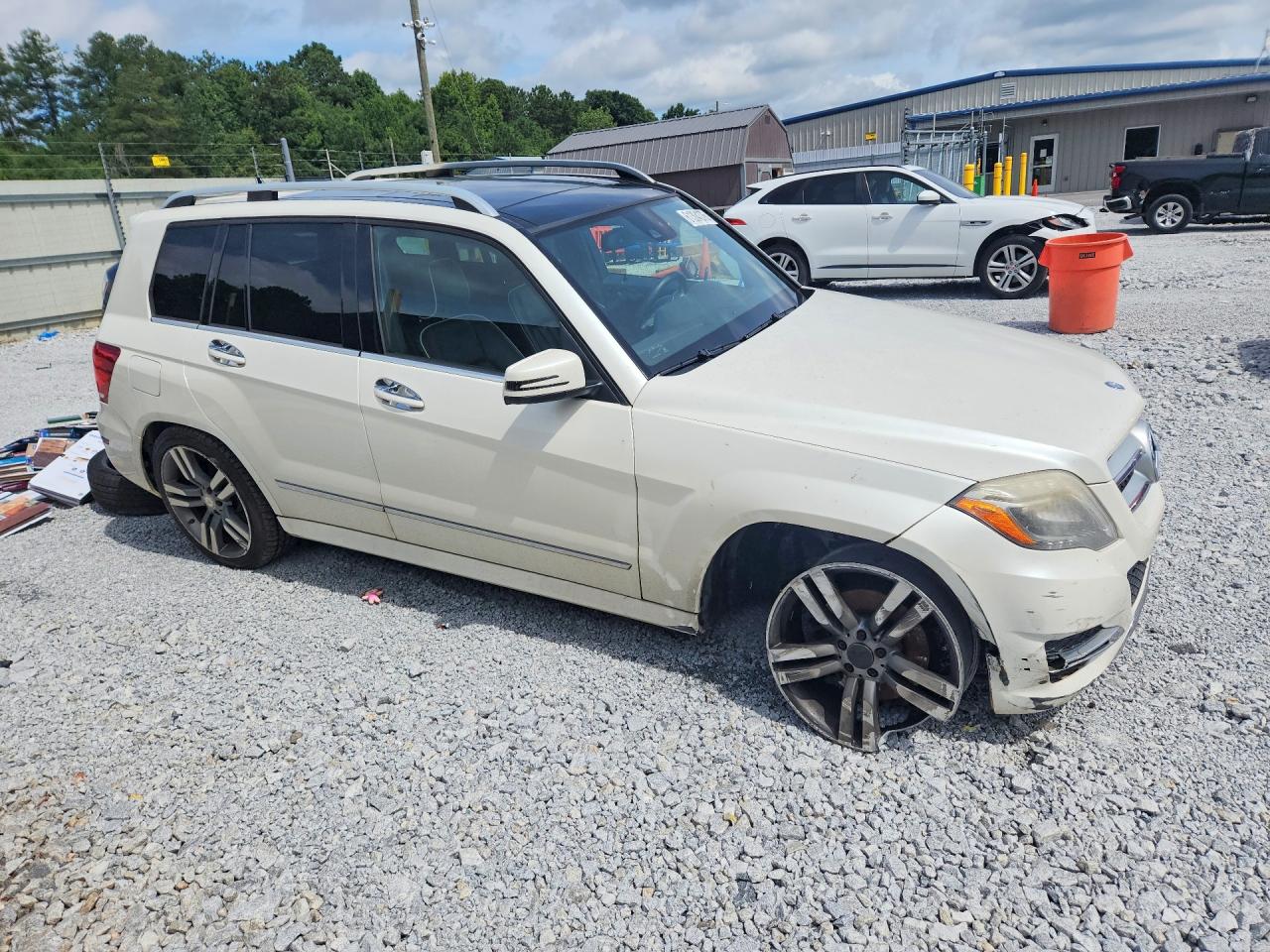 2014 Mercedes-benz Glk 350 4matic White vin: WDCGG8JB3EG171133