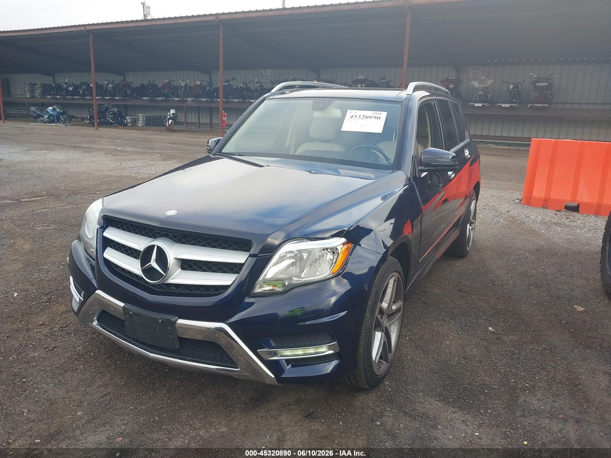2014 Mercedes-benz Glk 350 4matic Dark Blue vin: WDCGG8JB3EG218788