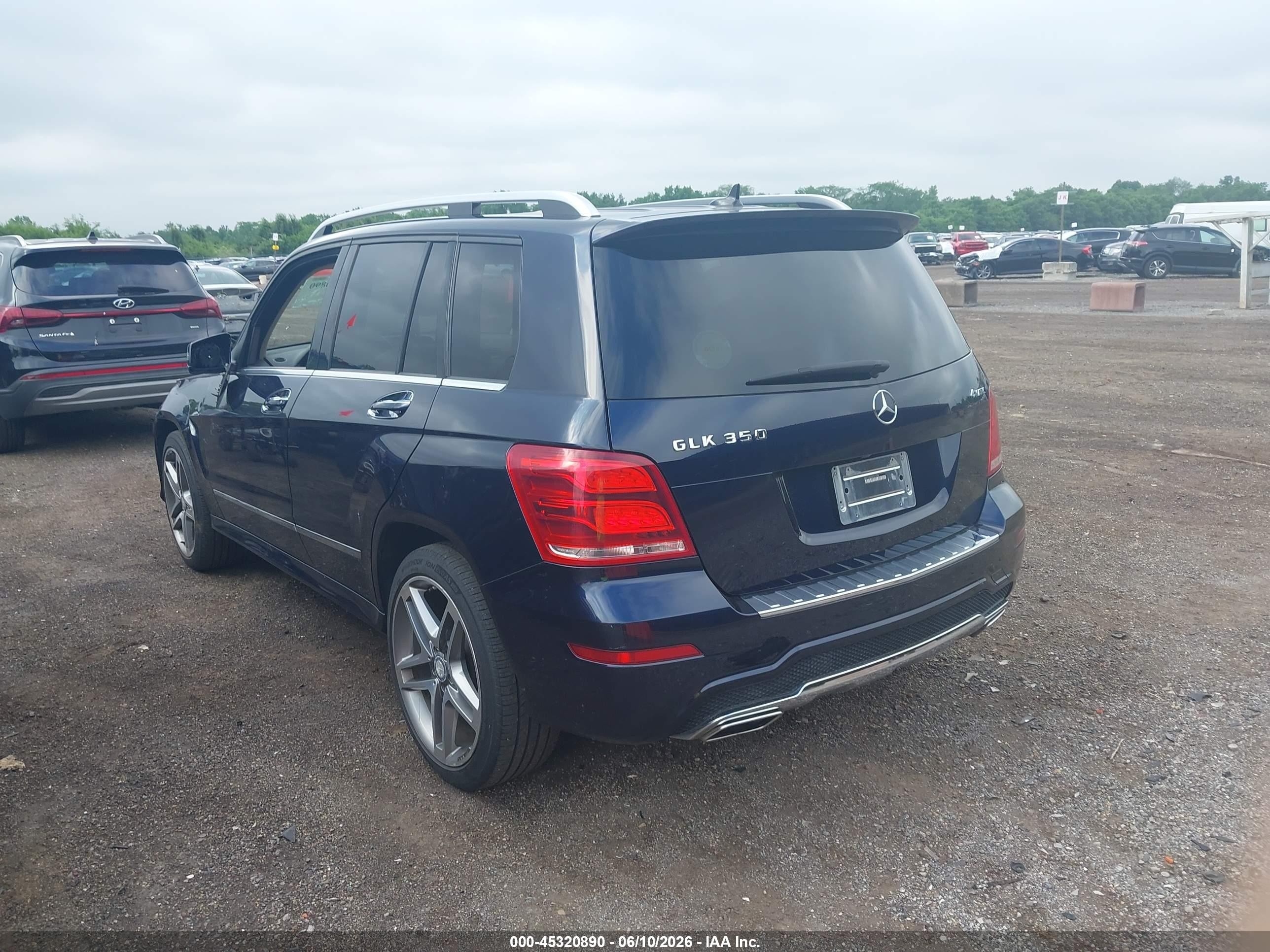 2014 Mercedes-benz Glk 350 4matic Dark Blue vin: WDCGG8JB3EG218788