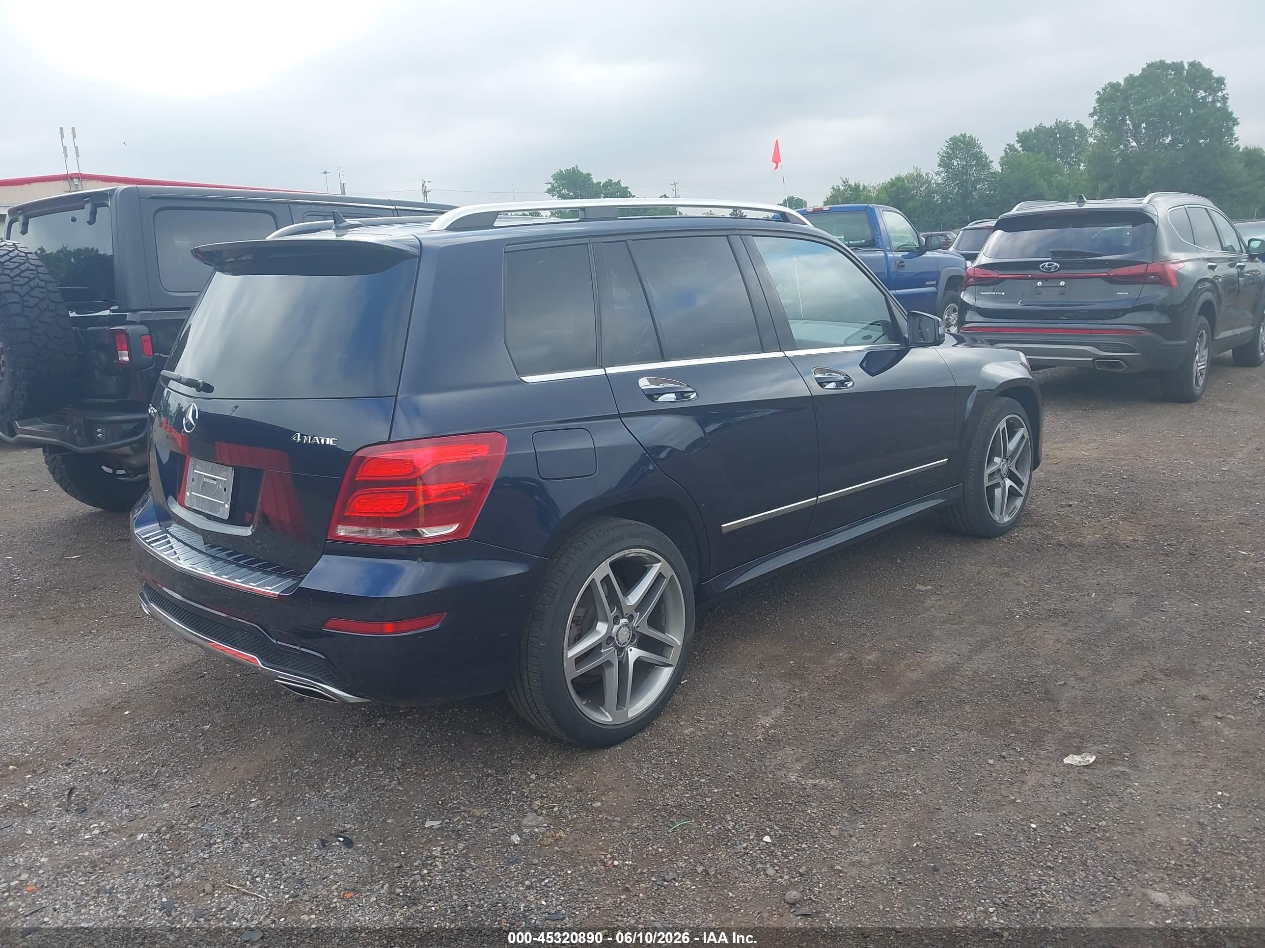 2014 Mercedes-benz Glk 350 4matic Dark Blue vin: WDCGG8JB3EG218788