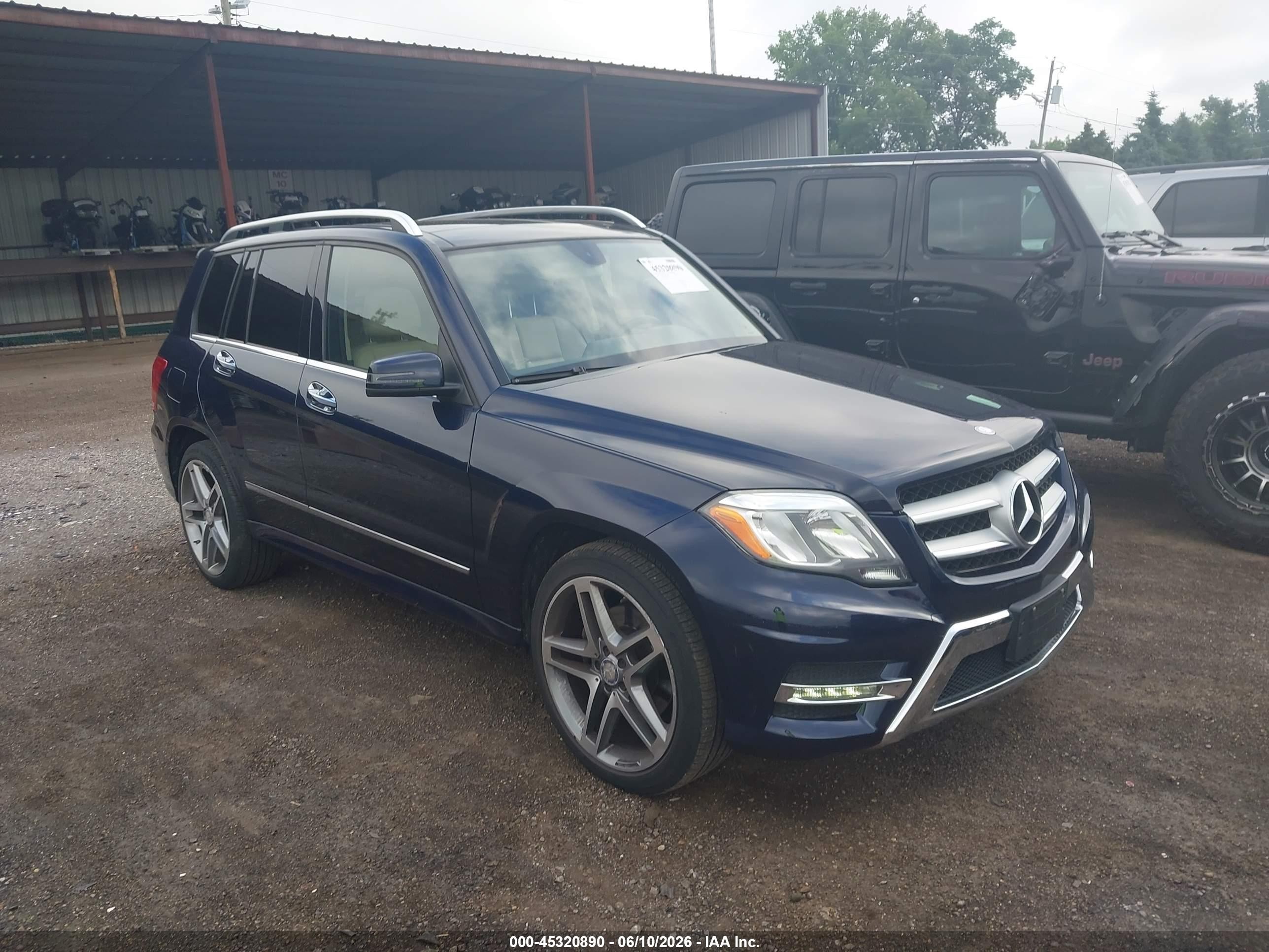 2014 Mercedes-benz Glk 350 4matic Dark Blue vin: WDCGG8JB3EG218788