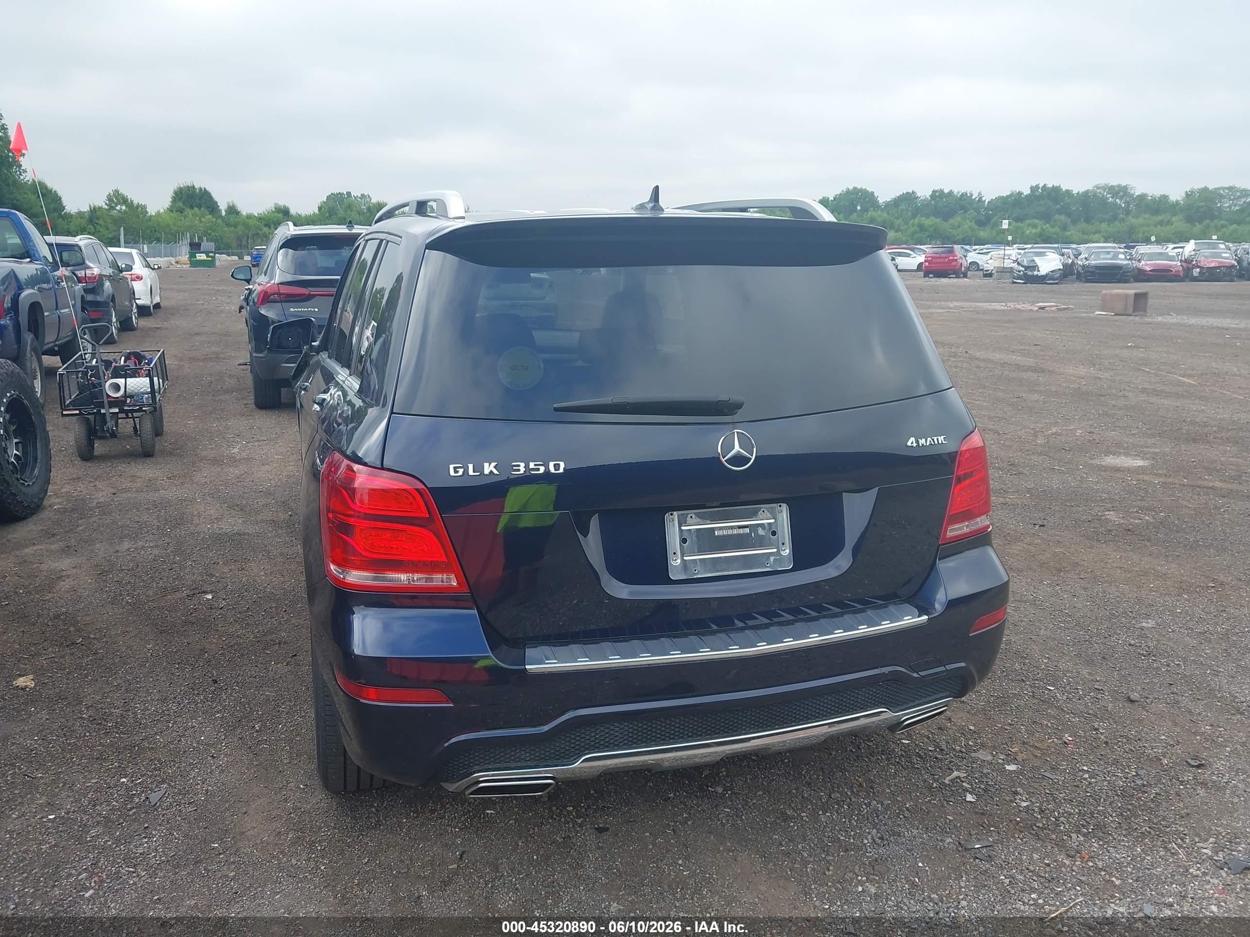 2014 Mercedes-benz Glk 350 4matic Dark Blue vin: WDCGG8JB3EG218788