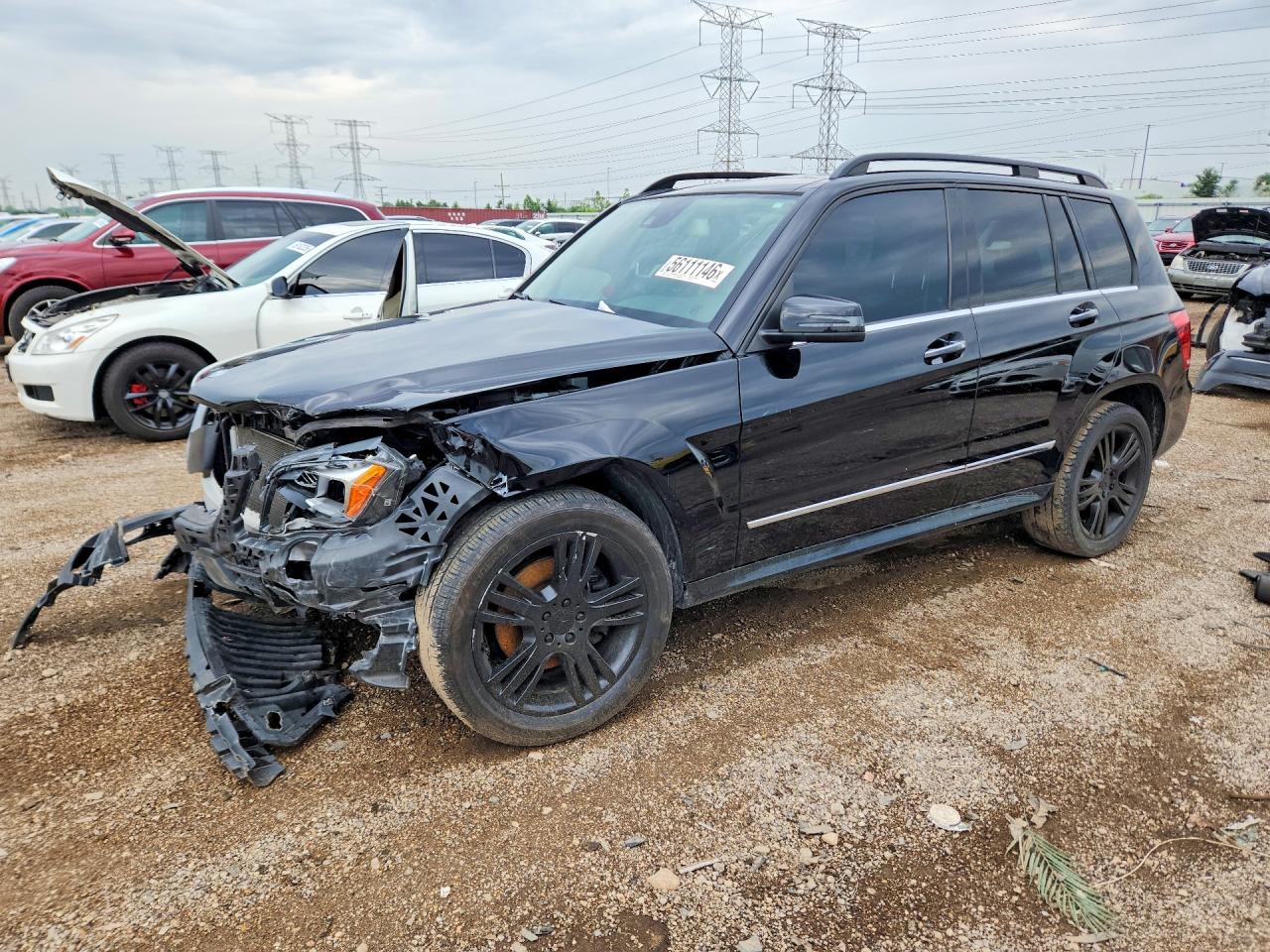 2014 Mercedes-benz Glk 350 4matic Black vin: WDCGG8JB3EG318339