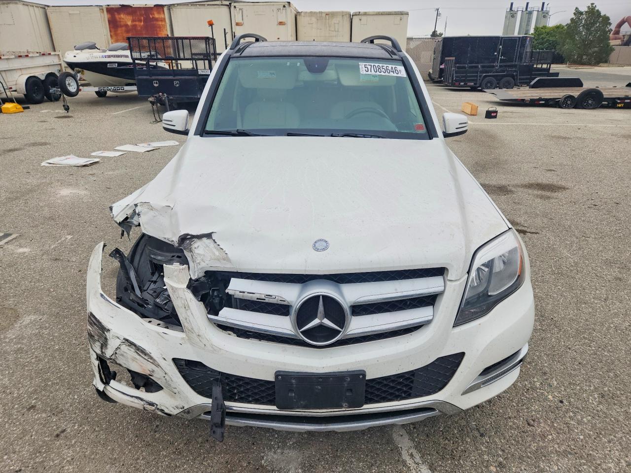 2015 Mercedes-benz Glk 350 4matic White vin: WDCGG8JB3FG350659