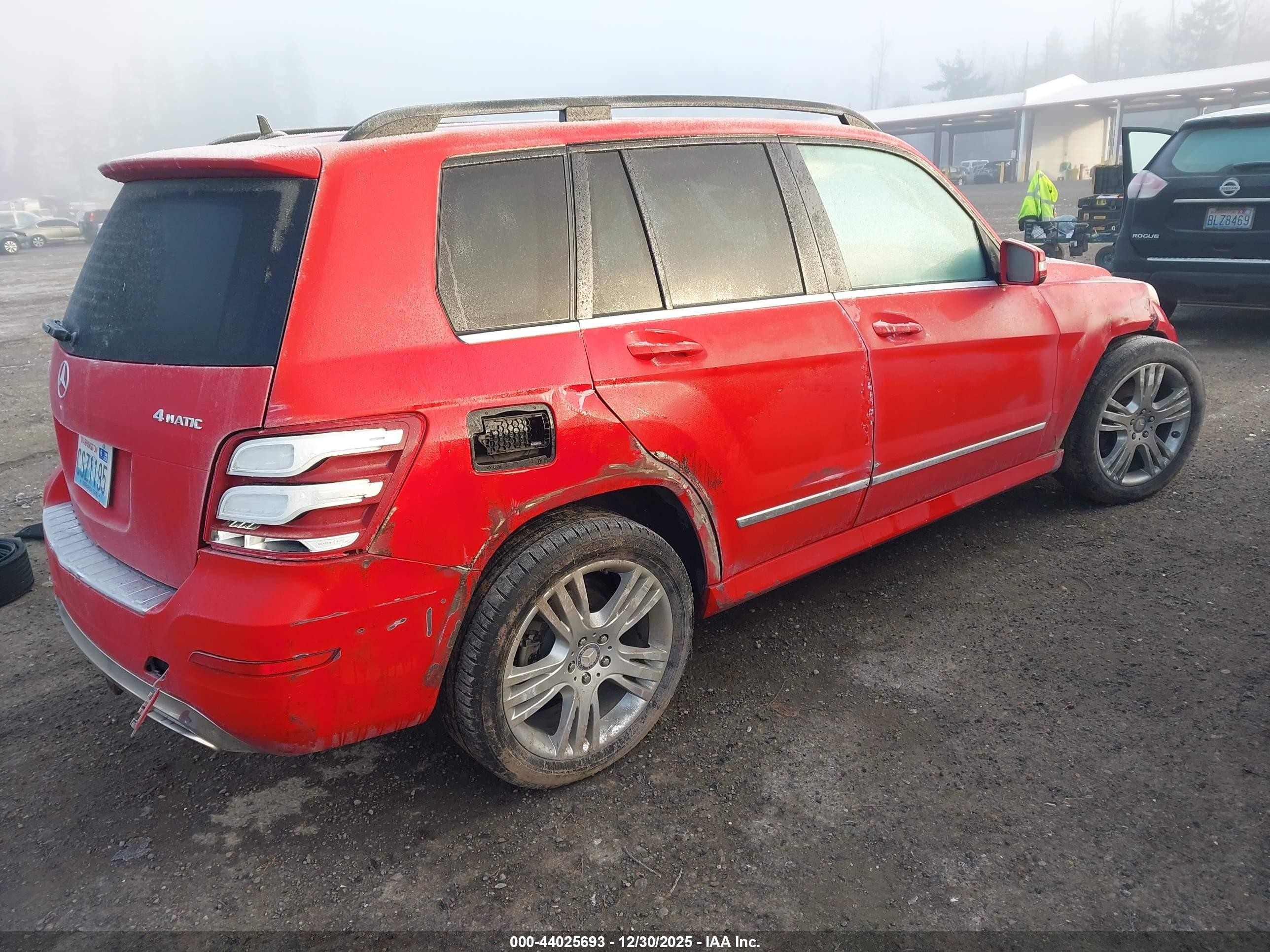 2015 Mercedes-benz Glk 350 4matic Red vin: WDCGG8JB3FG373228