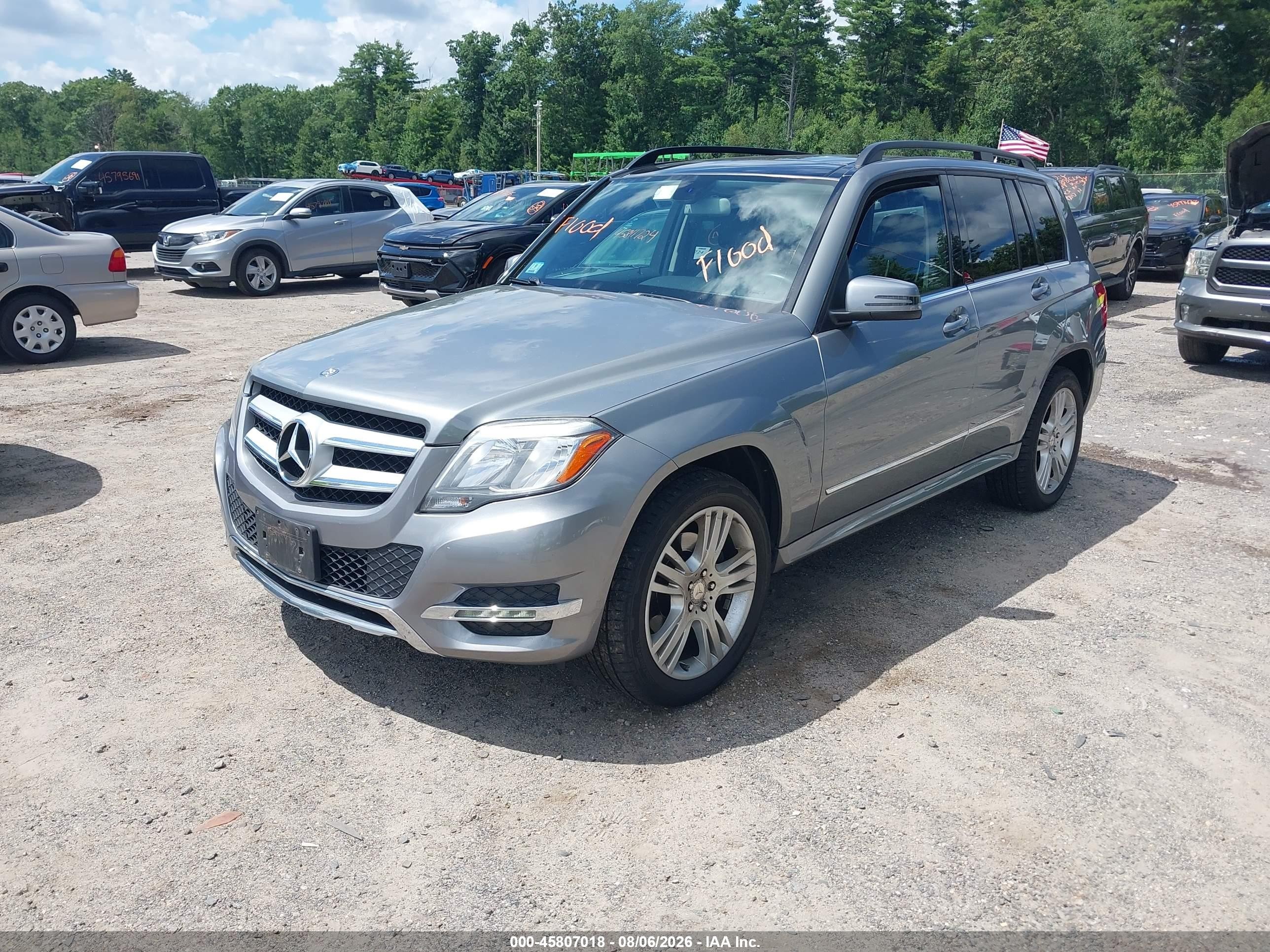 2015 Mercedes-benz Glk 350 4matic Gray vin: WDCGG8JB3FG381538
