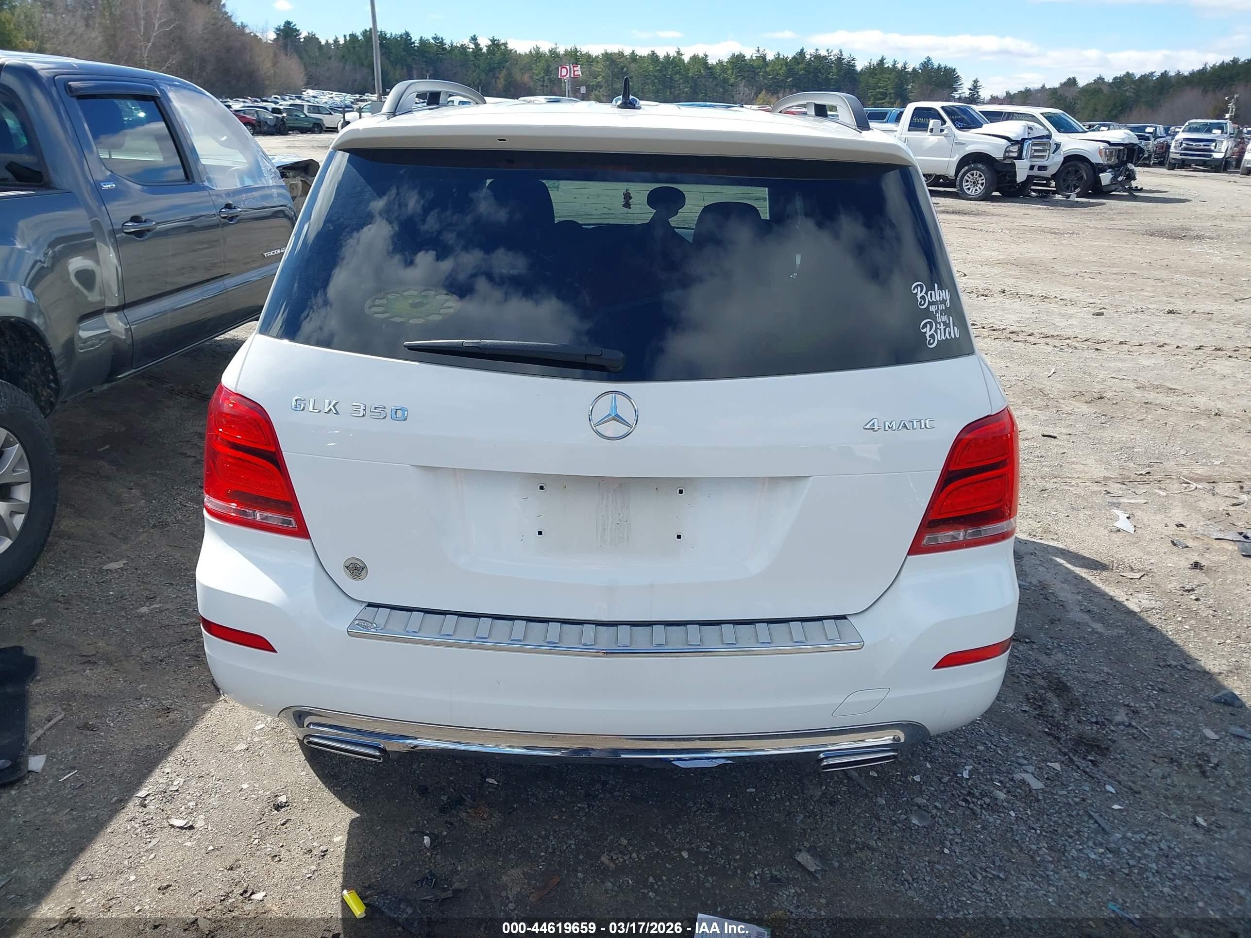 2015 Mercedes-benz Glk 350 4matic White vin: WDCGG8JB3FG402615