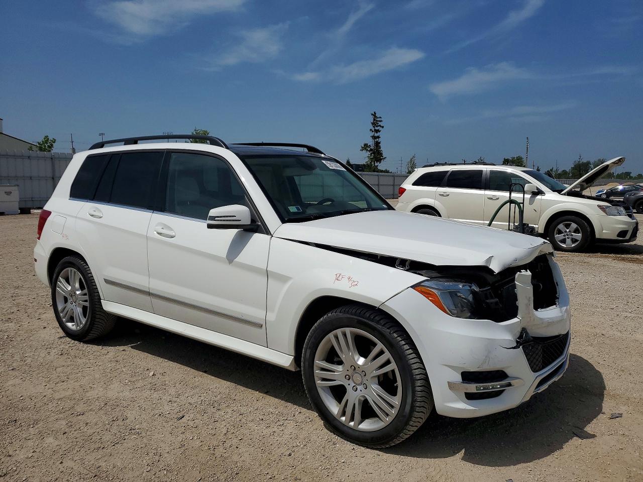 2015 Mercedes-benz Glk 350 4matic Белый vin: WDCGG8JB3FG403196