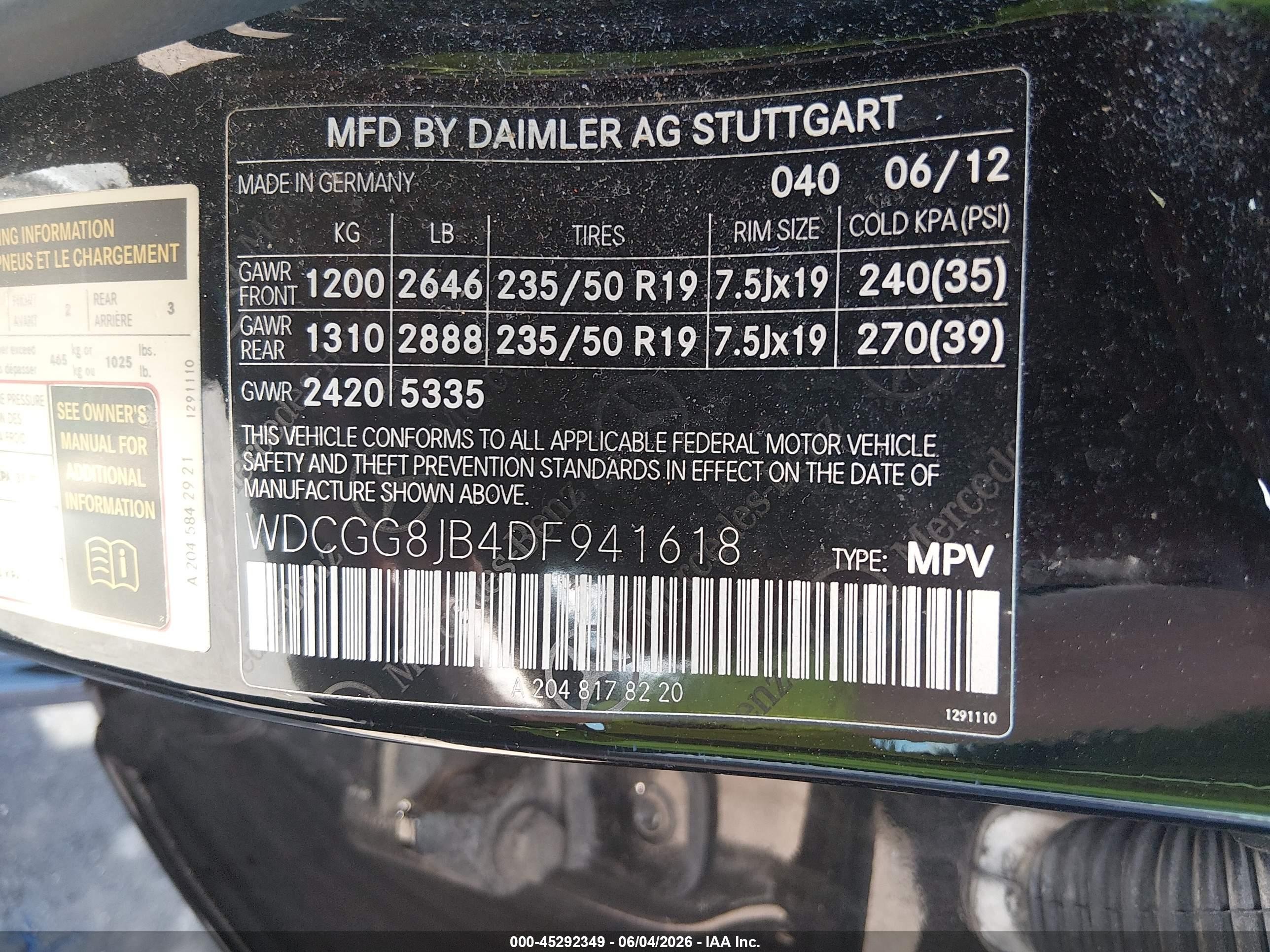 2013 Mercedes-benz Glk 350 4matic Black vin: WDCGG8JB4DF941618