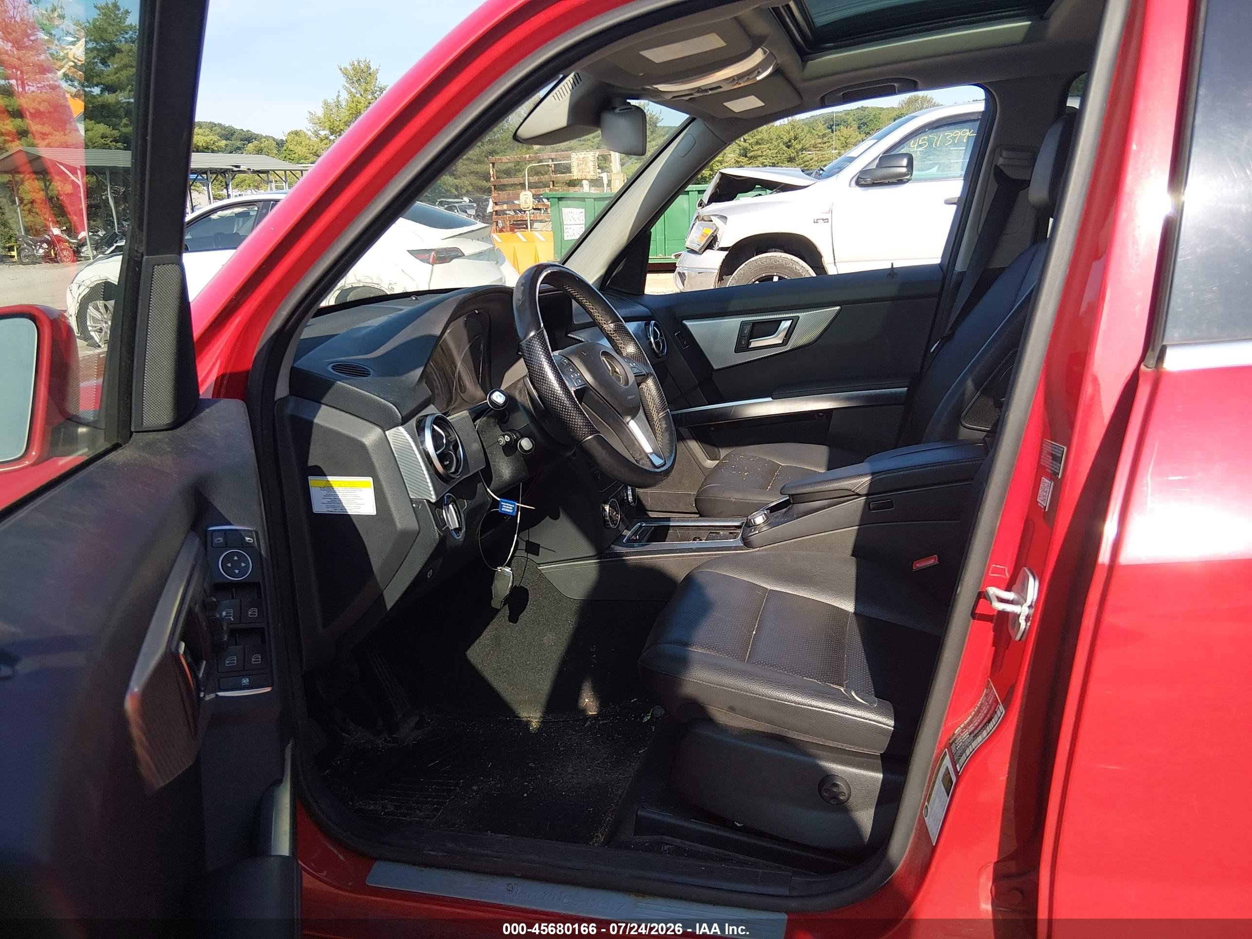 2014 Mercedes-benz Glk 350 4matic Red vin: WDCGG8JB4EG280023