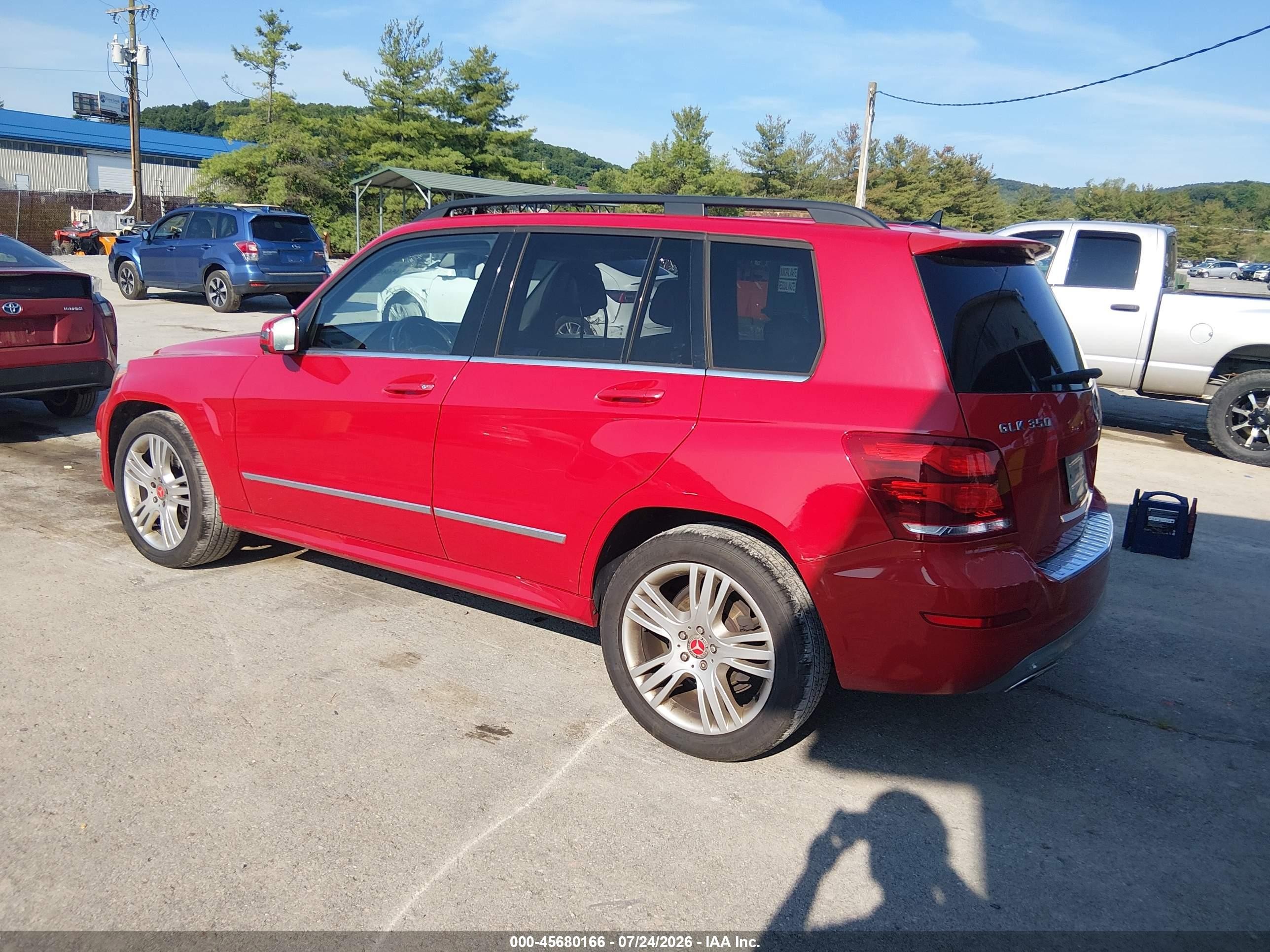 2014 Mercedes-benz Glk 350 4matic Red vin: WDCGG8JB4EG280023