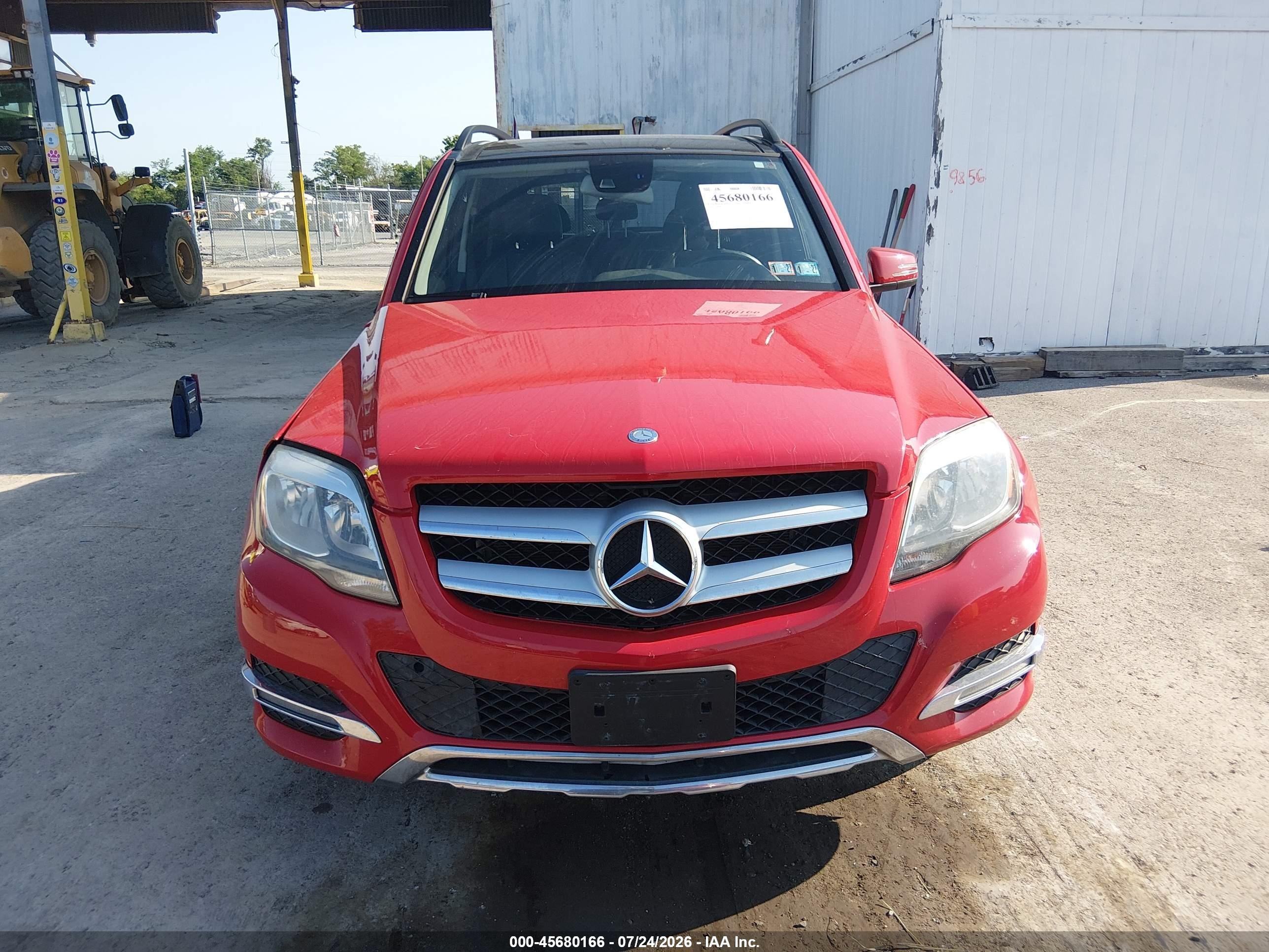 2014 Mercedes-benz Glk 350 4matic Red vin: WDCGG8JB4EG280023