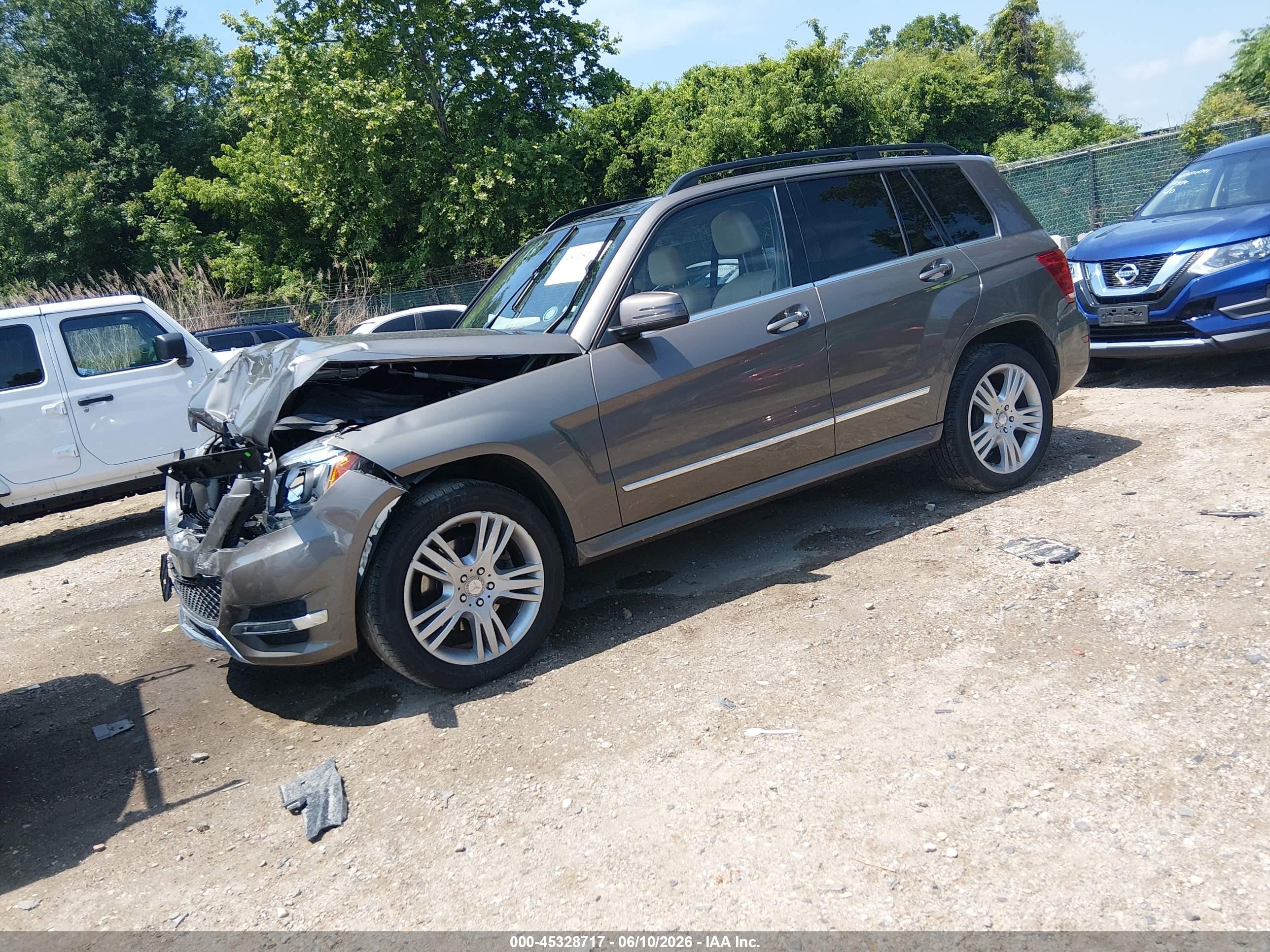 2014 Mercedes-benz Glk 350 4matic Gray vin: WDCGG8JB4EG308547