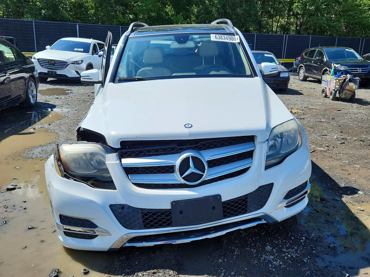2014 Mercedes-benz Glk 350 4matic White vin: WDCGG8JB4EG317247