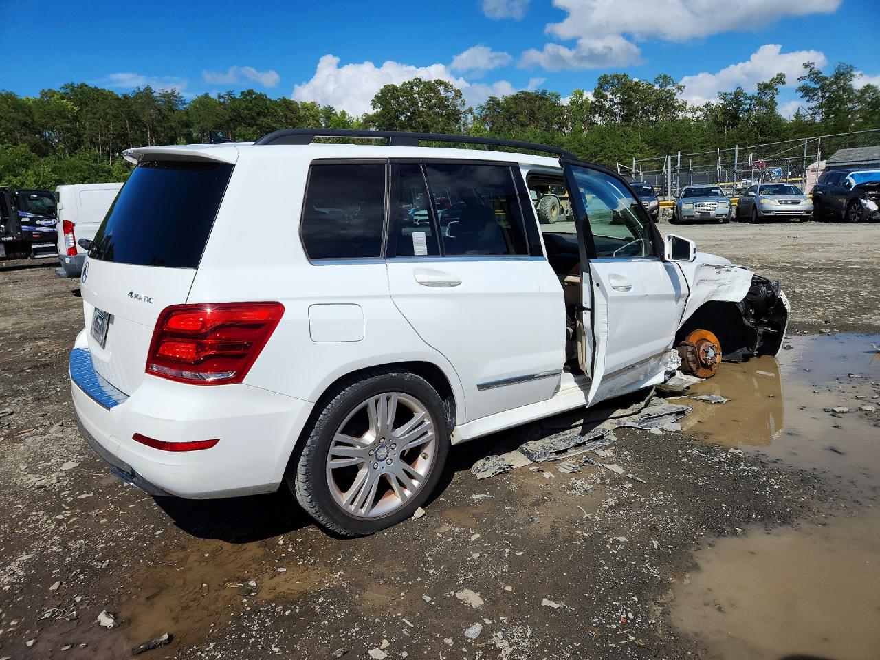 2014 Mercedes-benz Glk 350 4matic White vin: WDCGG8JB4EG317247