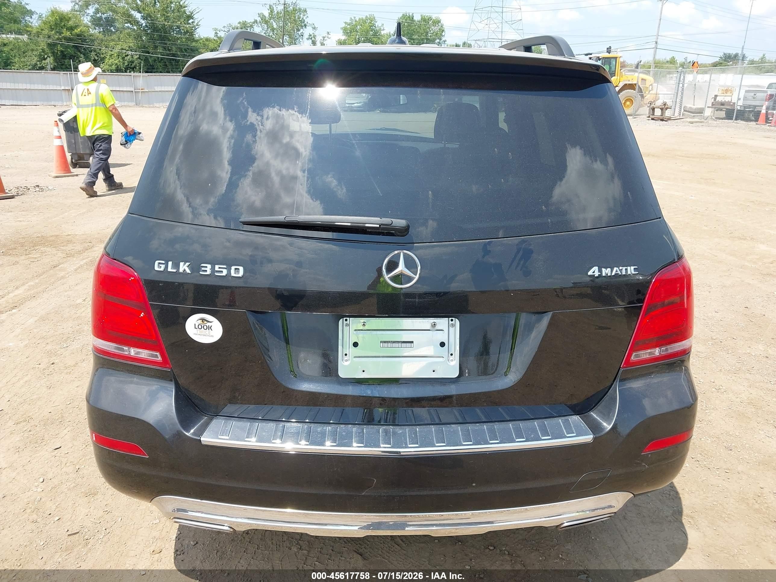 2015 Mercedes-benz Glk 350 4matic Black vin: WDCGG8JB4FG366367