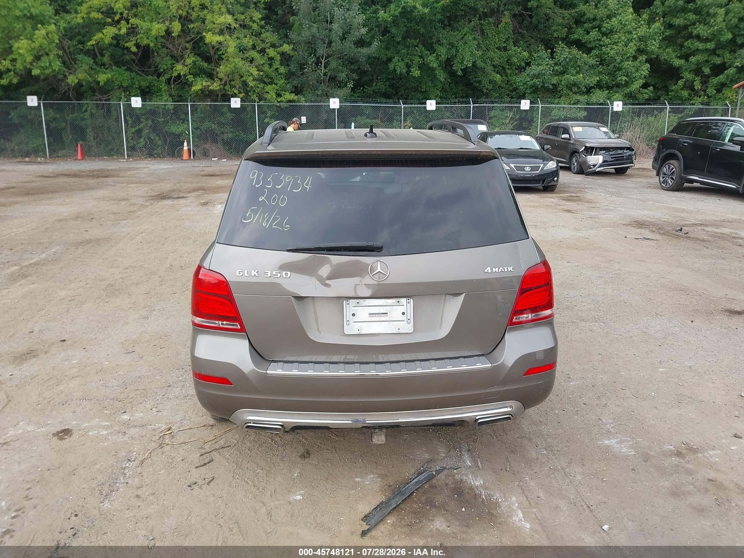 2013 Mercedes-benz Glk 350 4matic Gray vin: WDCGG8JB5DG031535