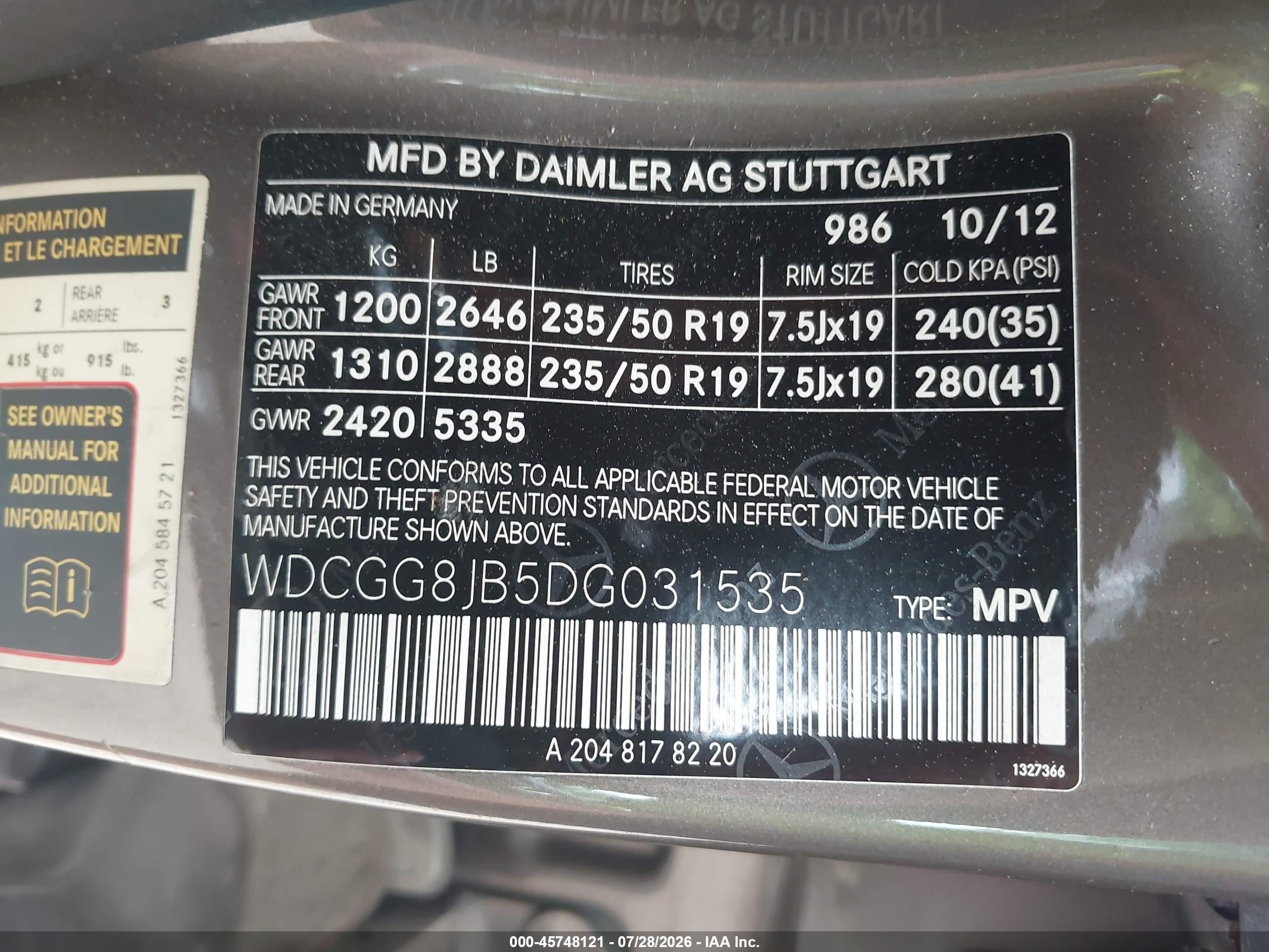 2013 Mercedes-benz Glk 350 4matic Gray vin: WDCGG8JB5DG031535