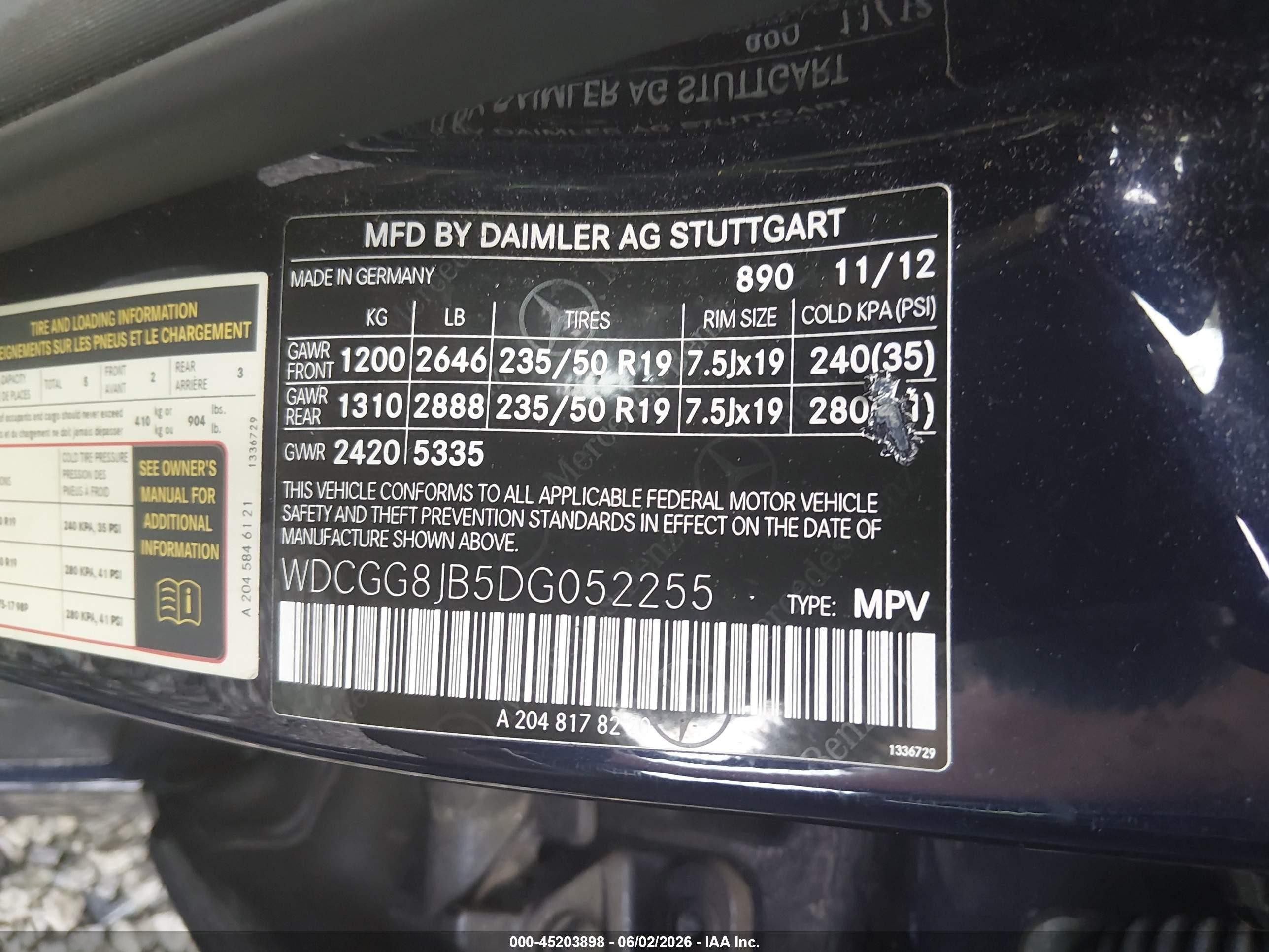 2013 Mercedes-benz Glk 350 4matic Blue vin: WDCGG8JB5DG052255