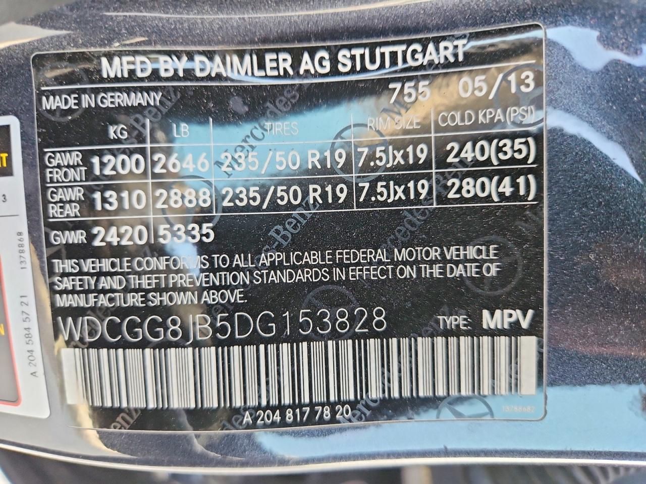 2013 Mercedes-benz Glk 350 4matic Gray vin: WDCGG8JB5DG153828