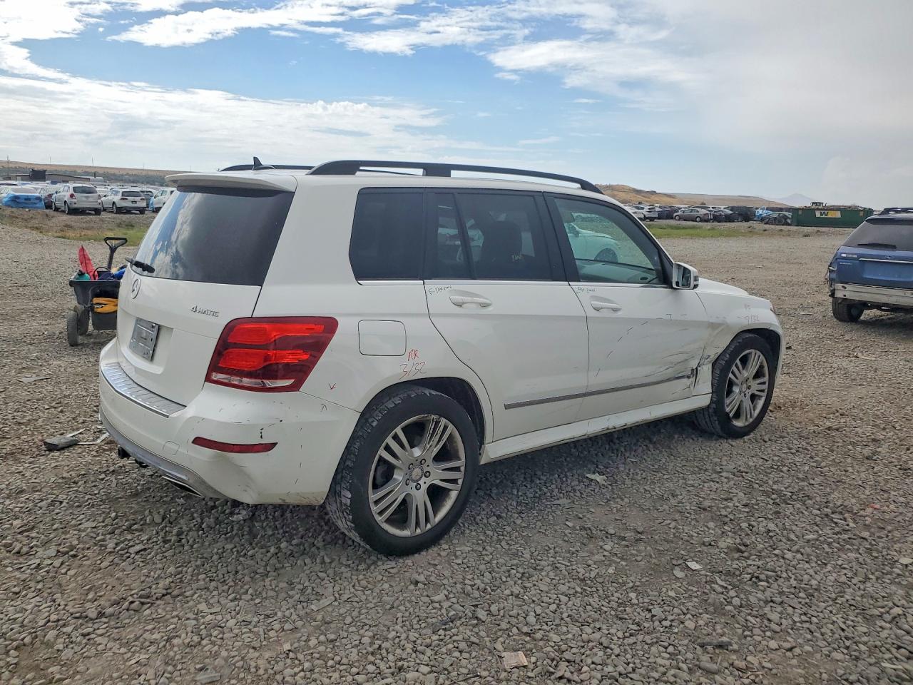 2014 Mercedes-benz Glk 350 4matic White vin: WDCGG8JB5EG223233